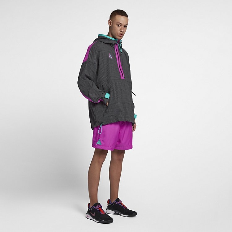 Nike ACG Woven Hooded Jacket 'Anthracite Magenta Jade' 931907-060 - 6