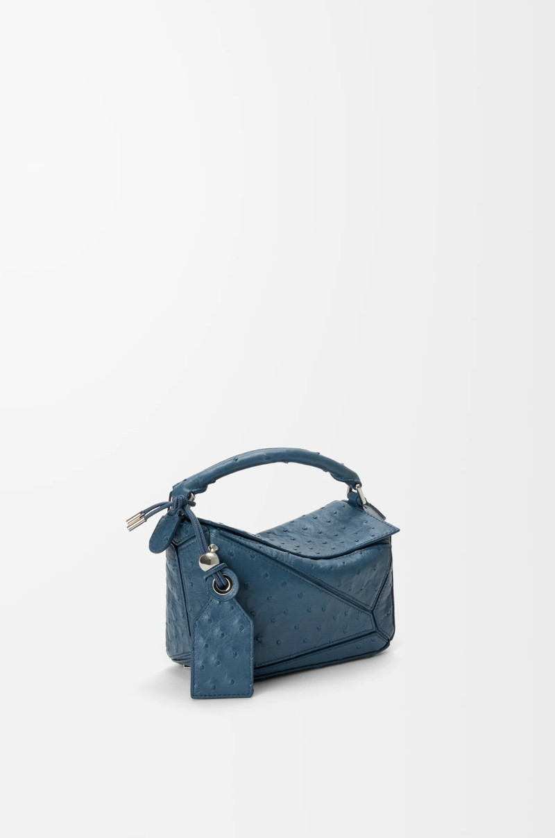 Mini Featherlight Puzzle bag in ostrich 3