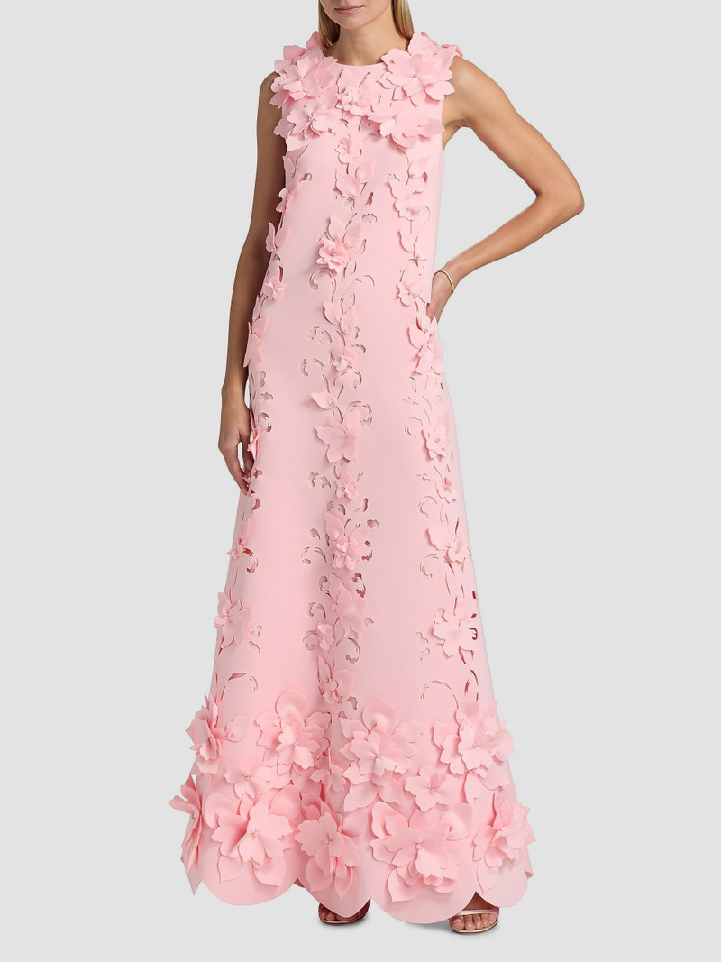 Women's Floral-Appliqué Embellished Gown - Blush 3