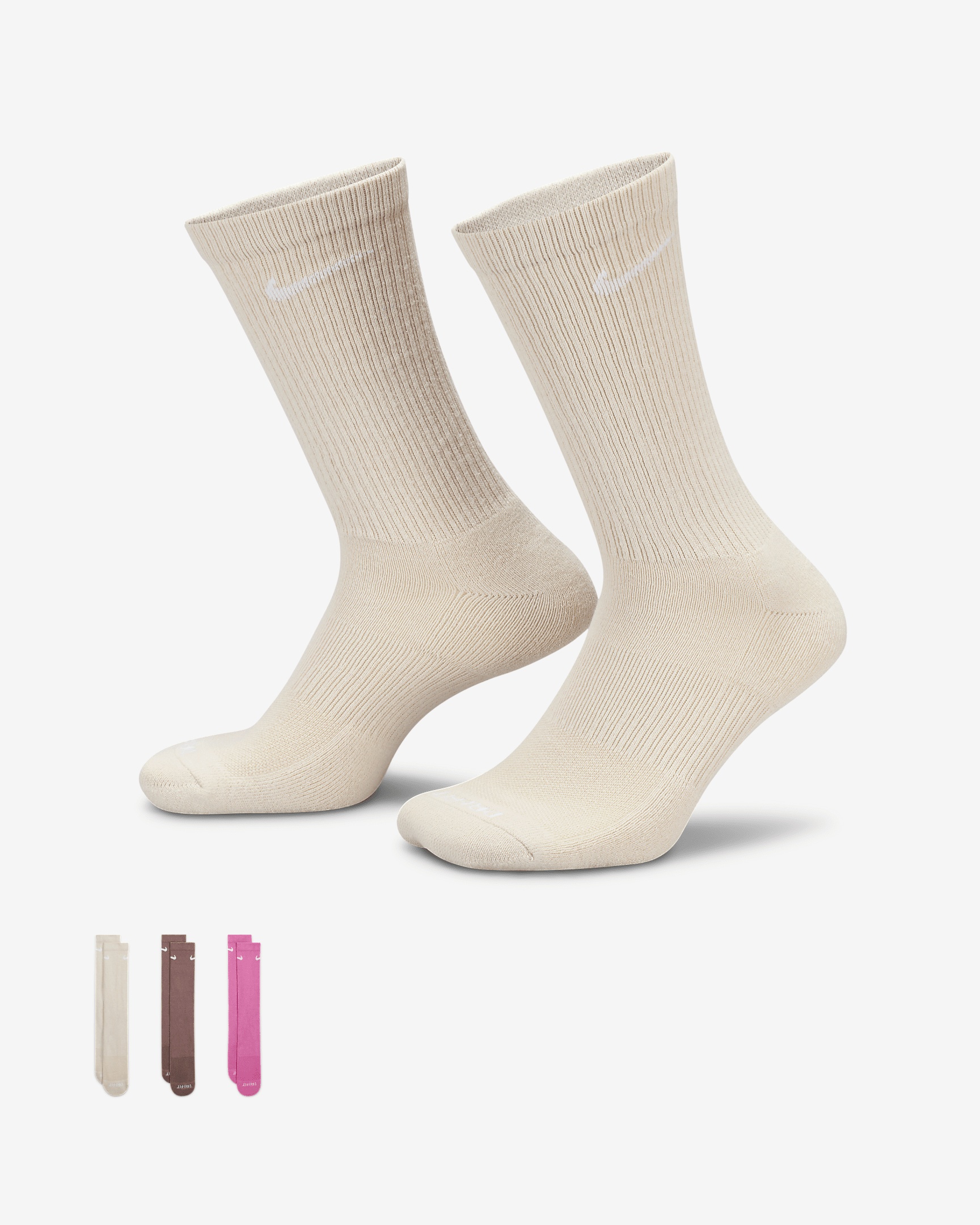 Nike Everyday Plus Cushioned Training Crew Socks (3 Pairs) - 1