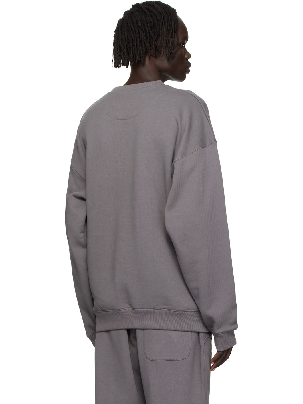 Gray Graphic Crew Sweatshirt - 3
