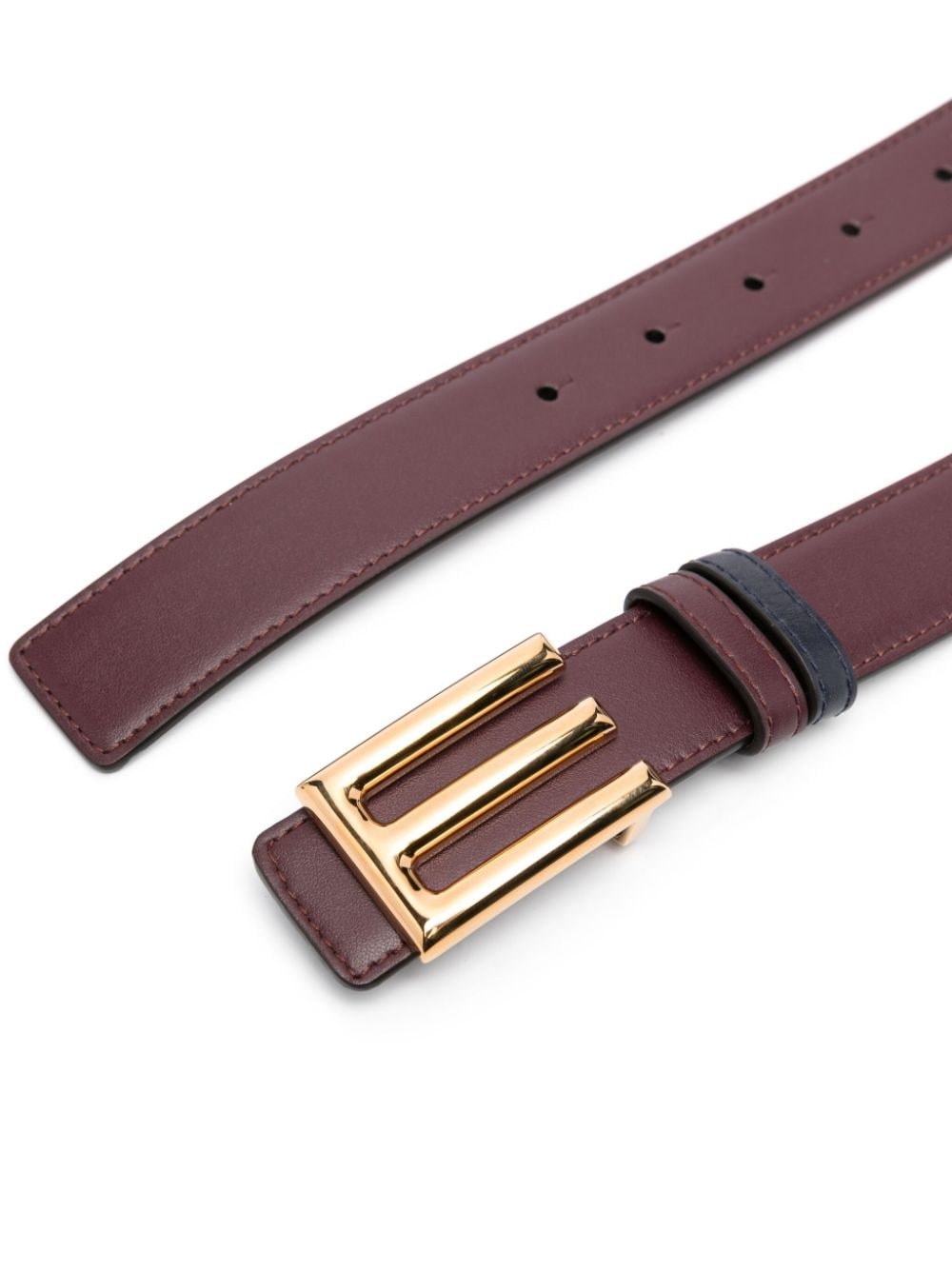 logo-buckle belt - 2
