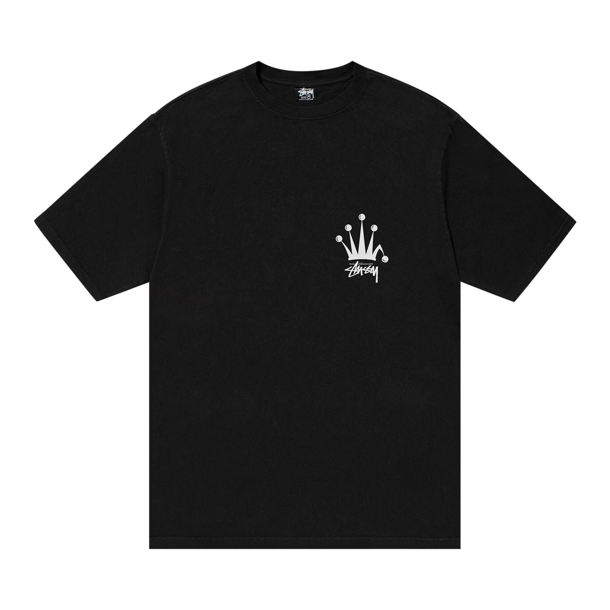 Stussy Regal Crown Pigment Dyed Tee 'Black' - 1