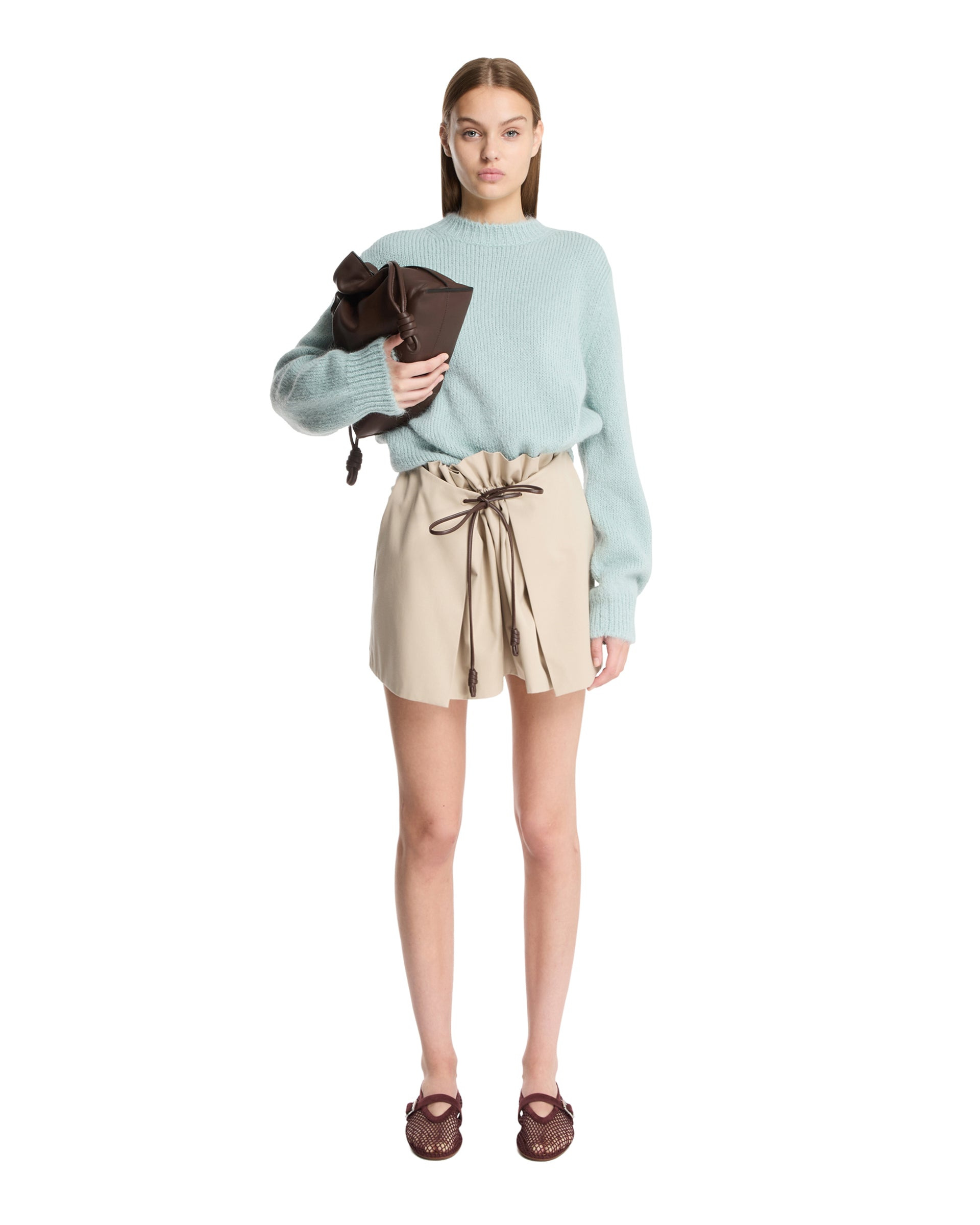 Light Blue Crew Neck Sweater - 2