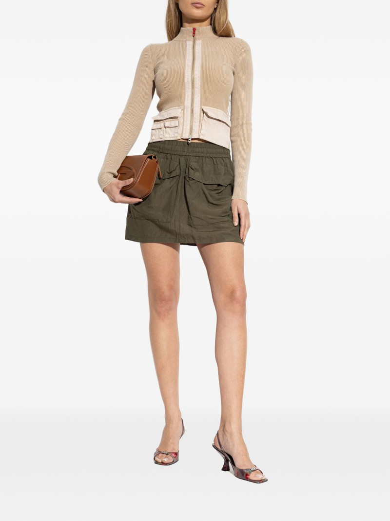 Diesel O-Cean-S2 pocket elasticated mini skirt outlook