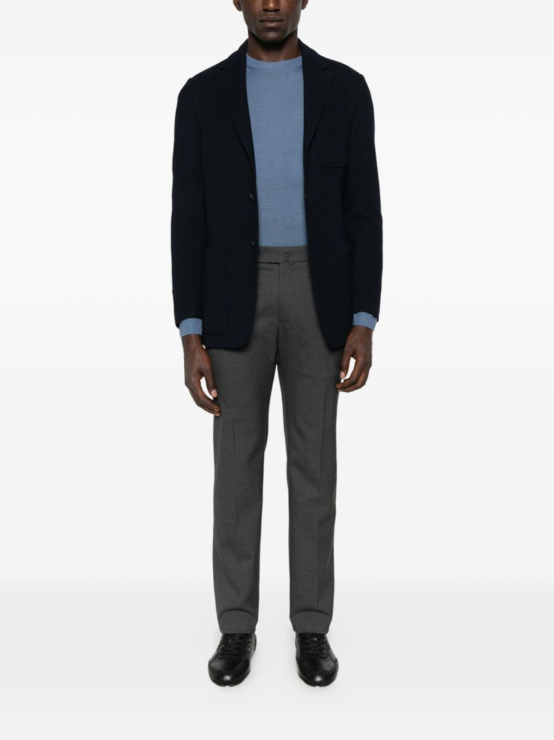 Canali round-neck wool T-shirt outlook