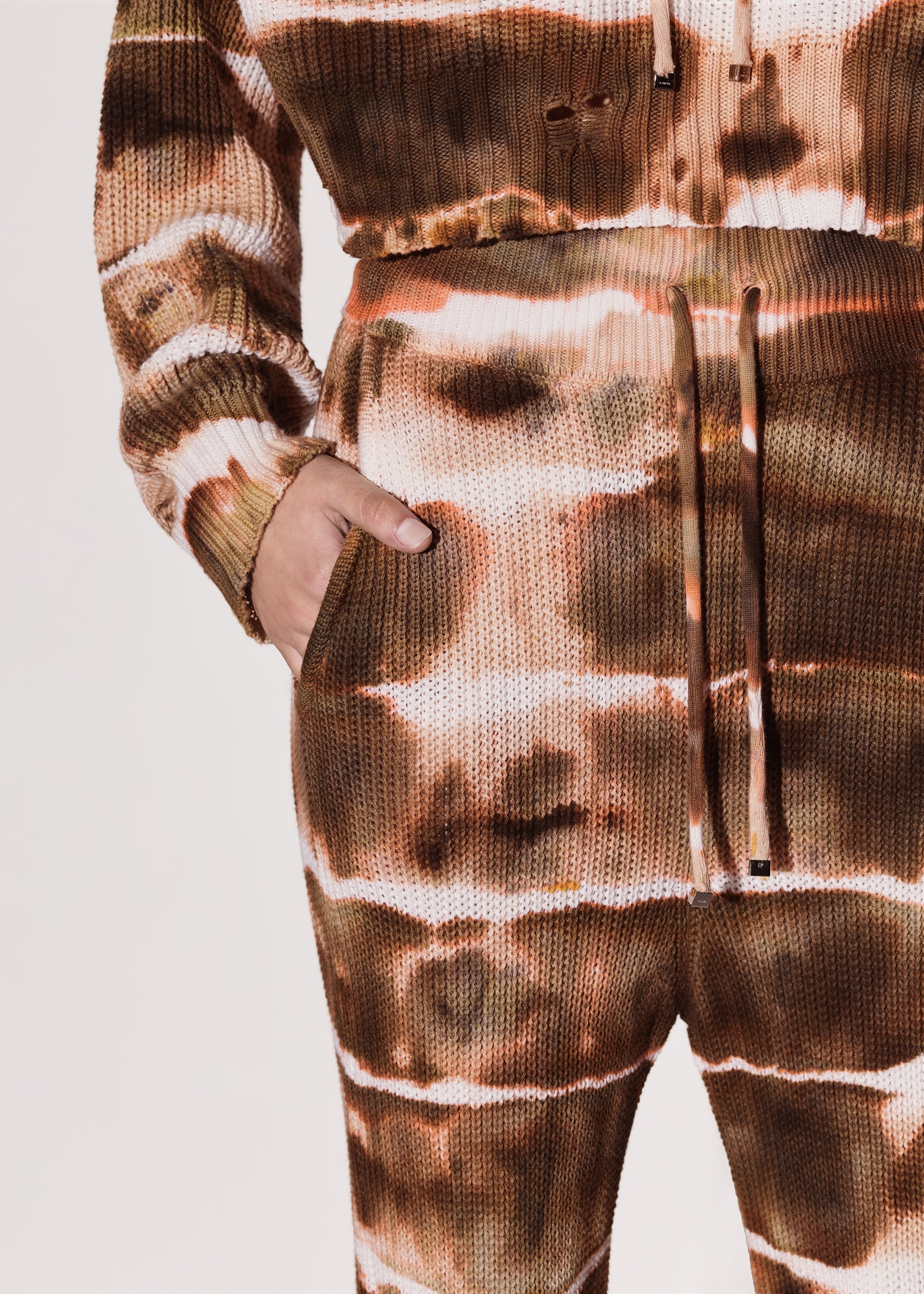 TIE DYE RIB SWEATPANTS - 4