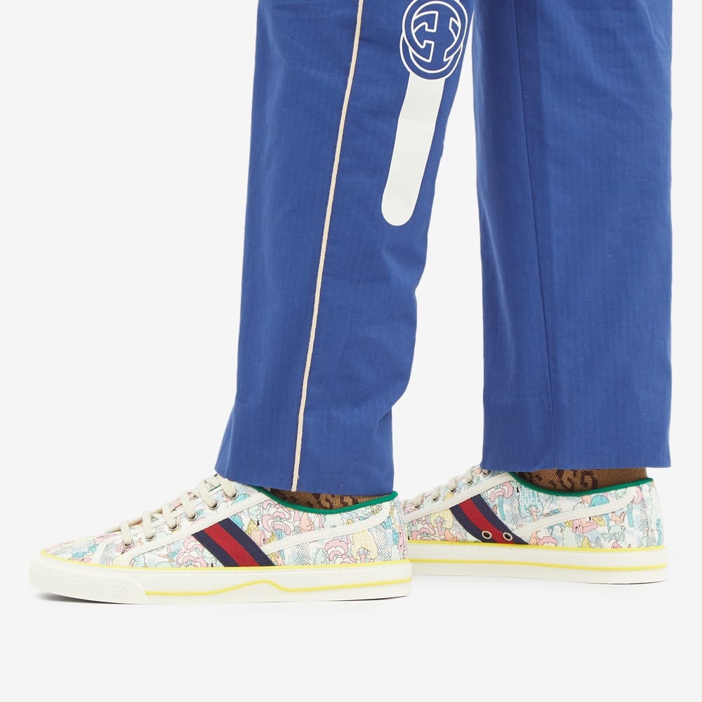 Gucci Tennis 1977 Liberty Printed Canvas Sneaker - 6