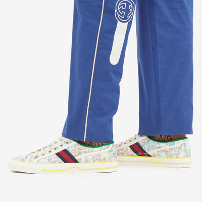 GUCCI Gucci Tennis 1977 Liberty Printed Canvas Sneaker outlook