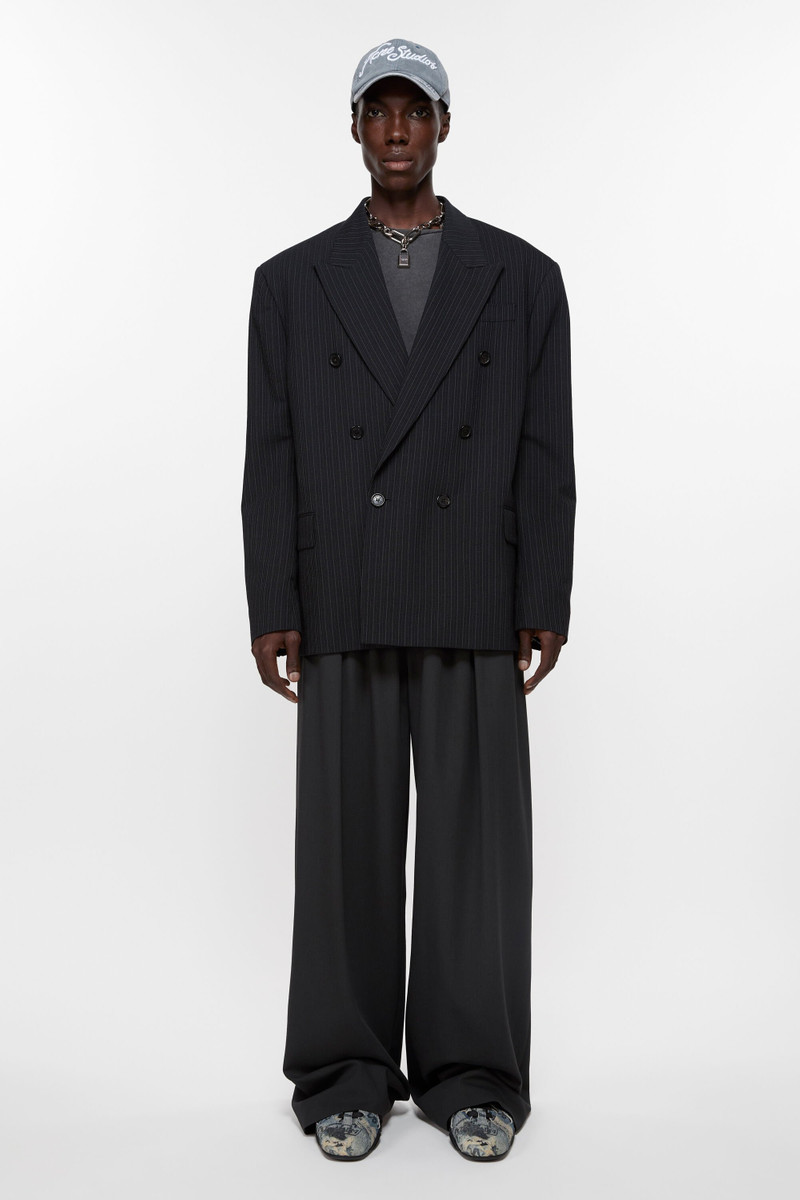 Acne Studios Logo tape trousers - Charcoal Grey outlook