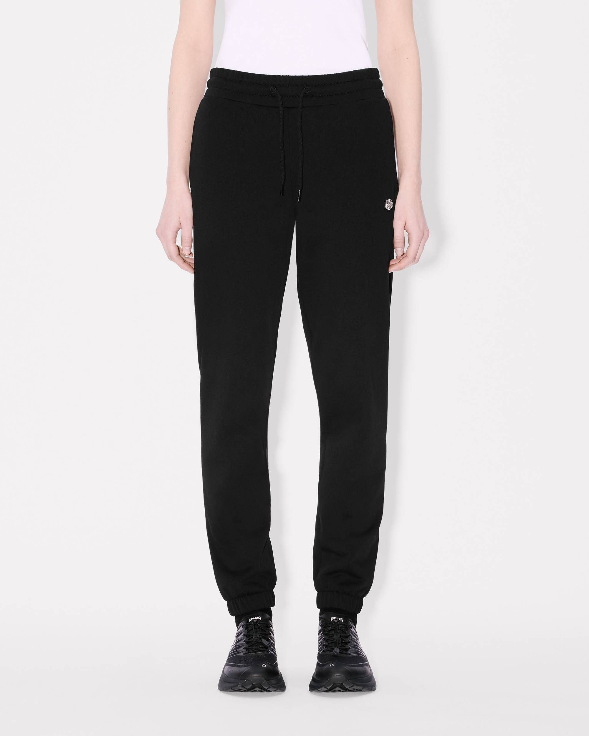 'Boke Flower' embroidered jogpants in cotton - 4