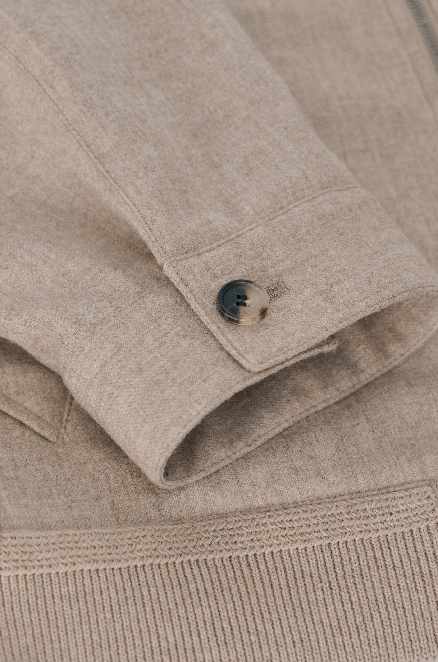 Zip-up jacket in wool and cashmere - 6