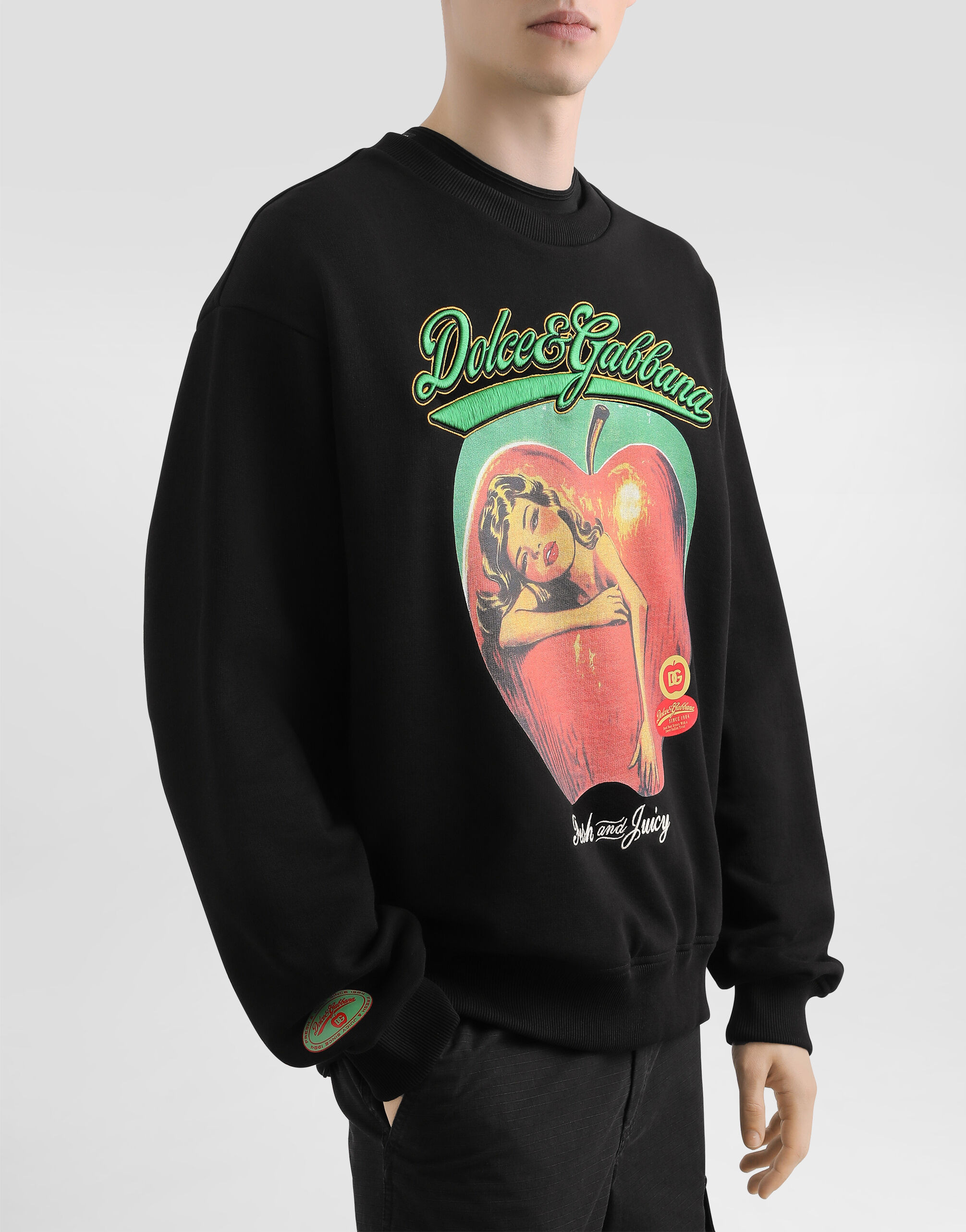 Sweatshirt with print and embroidery - 2