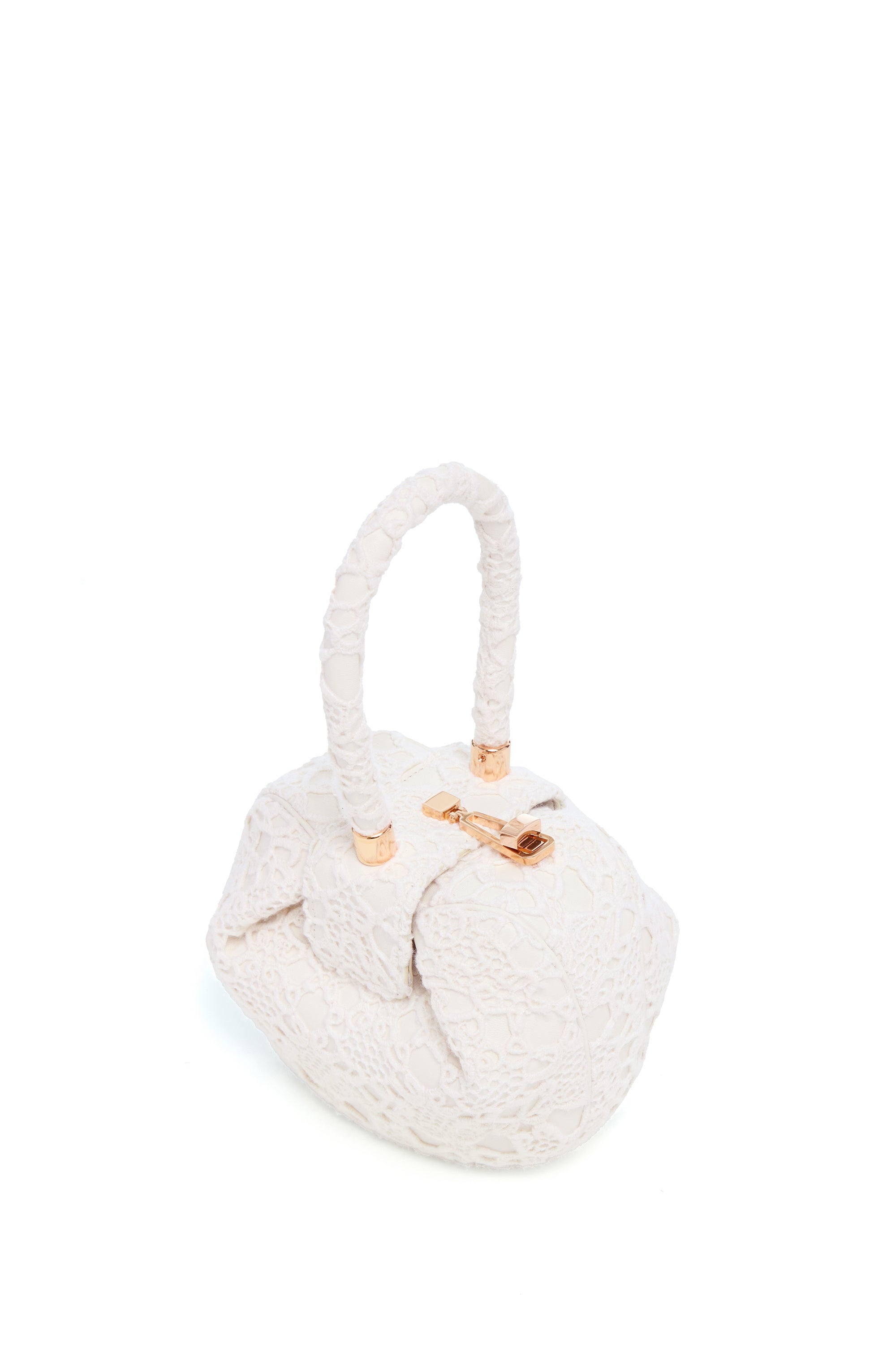 Demi Bag in Ivory Cashmere Lace - 3