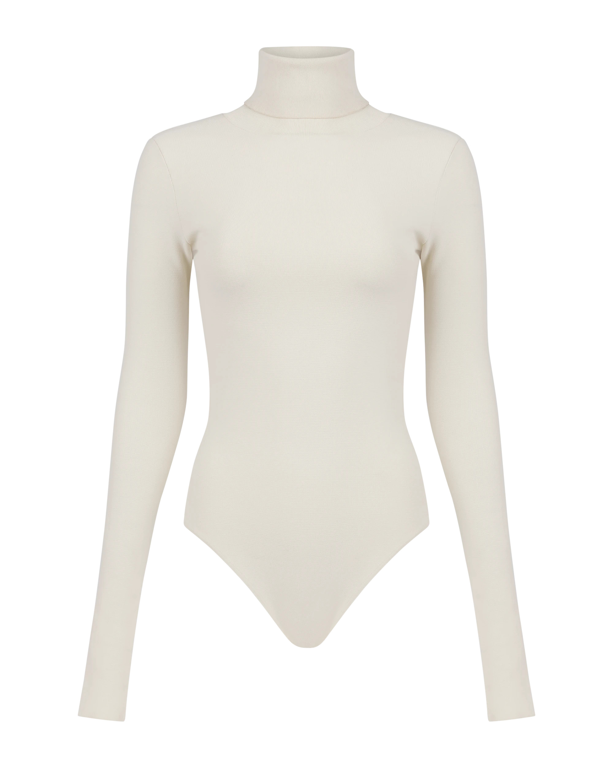 TURTLE NECK BODYSUIT OFF WHITE - 5