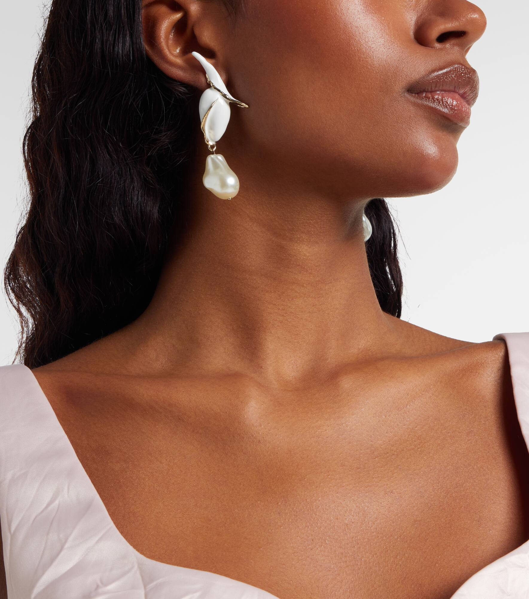 Pearl drop earrings - 3