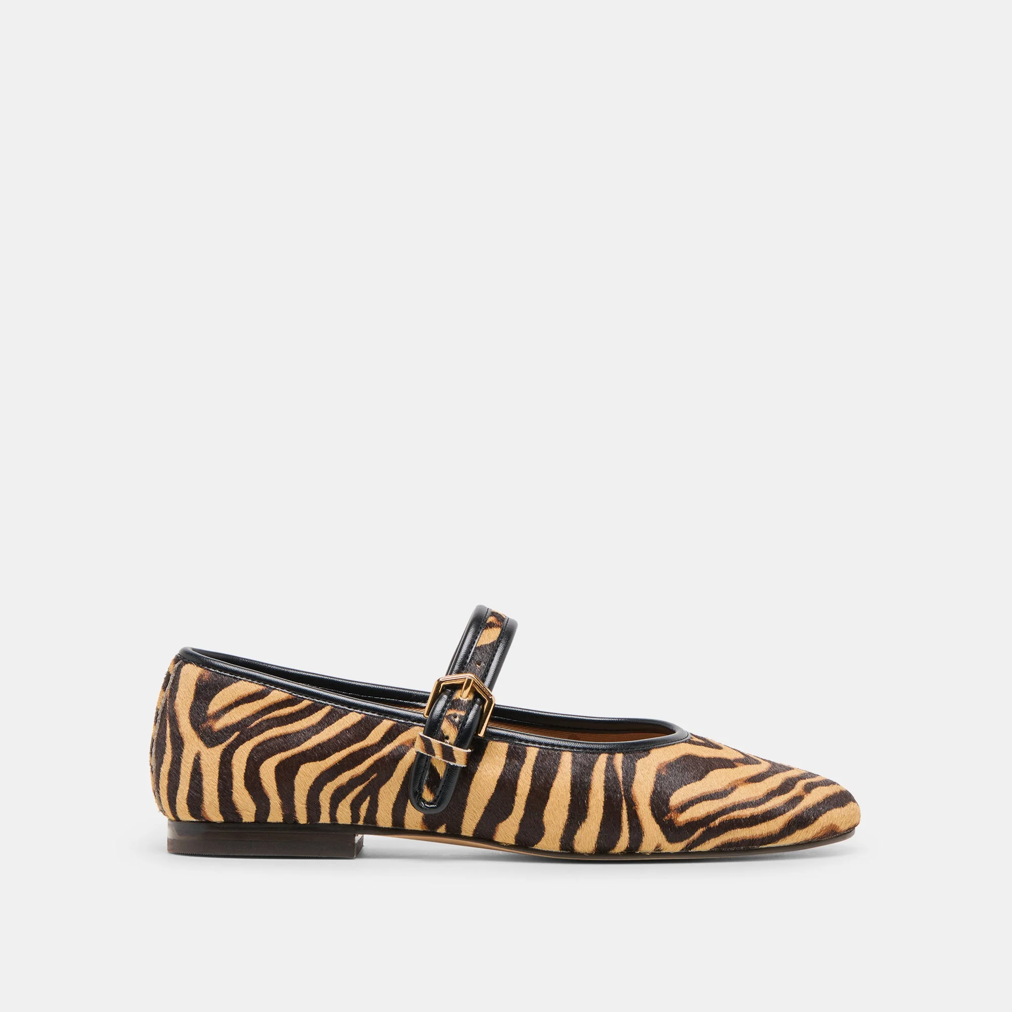 ROSLYN BALLET FLATS TIGER CALF HAIR - 1