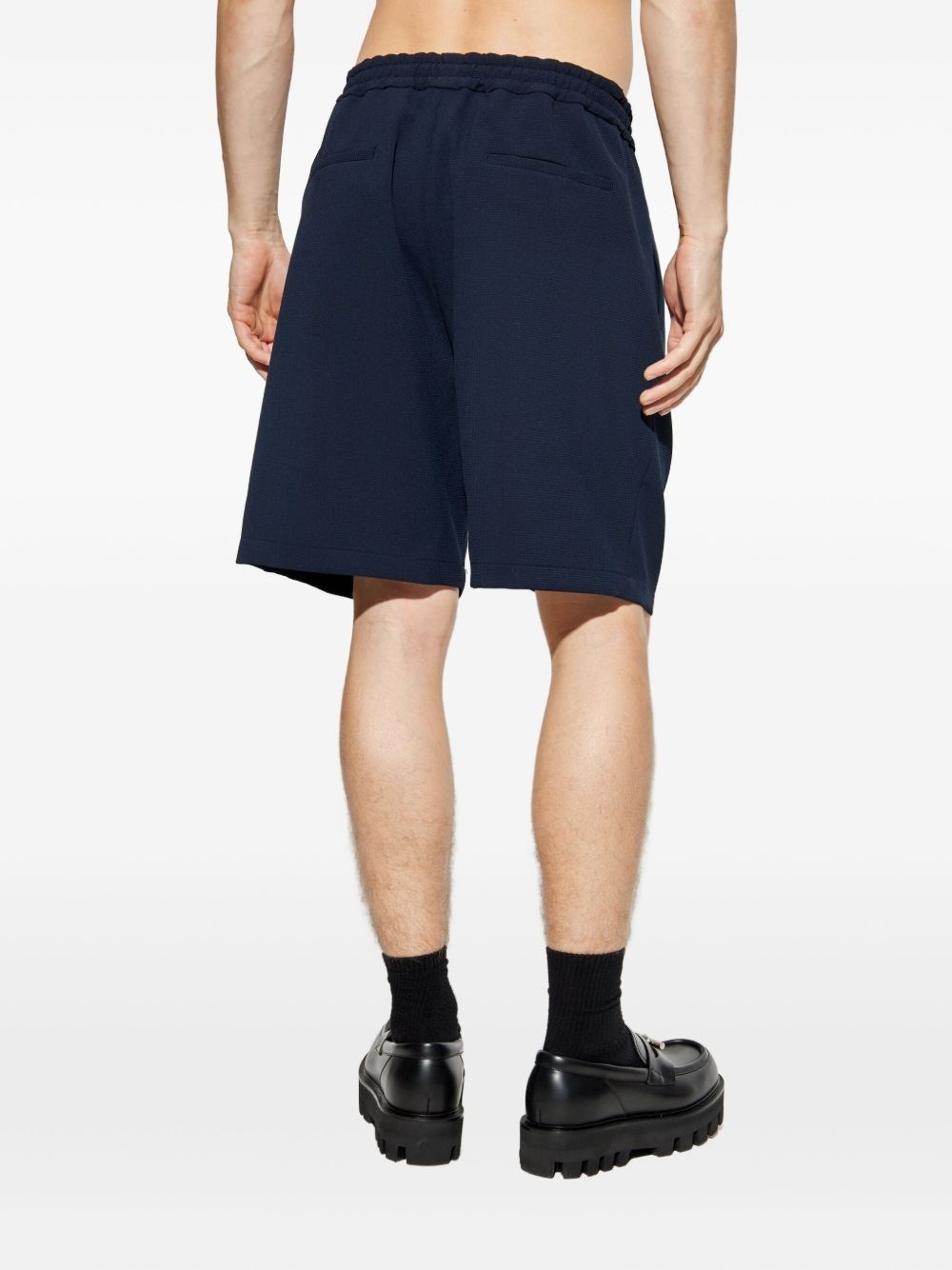 elasticated-waistband shorts - 4