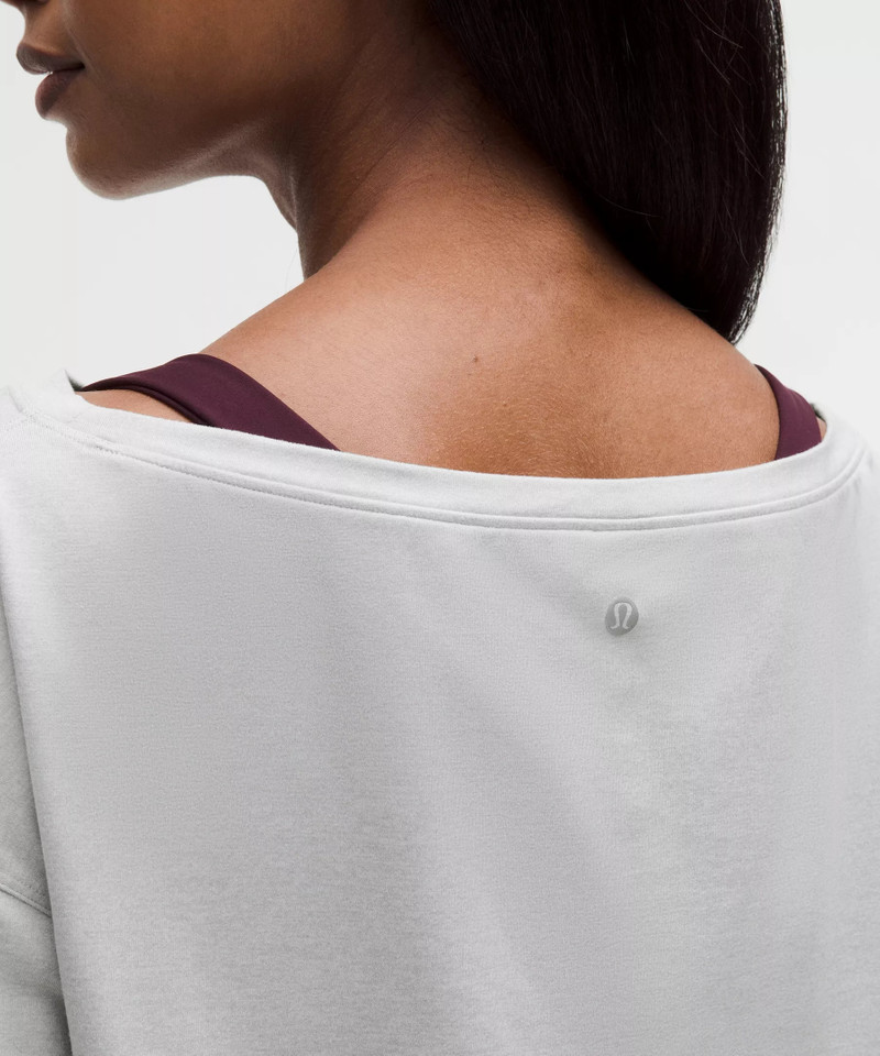 Softy Suedey Relaxed Boatneck Long-Sleeve Shirt 5