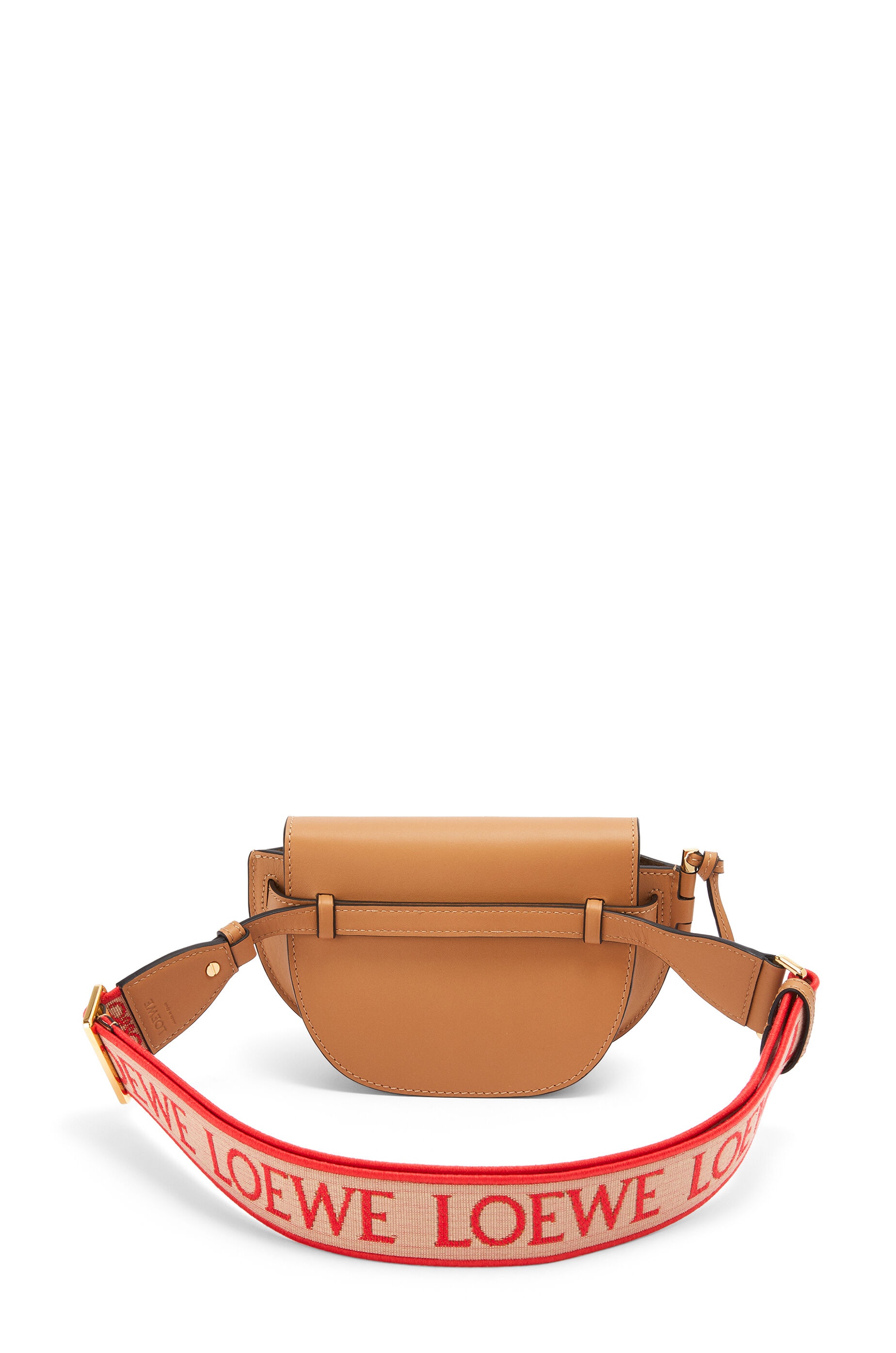 Mini Gate Dual bag in soft calfskin and jacquard - 4