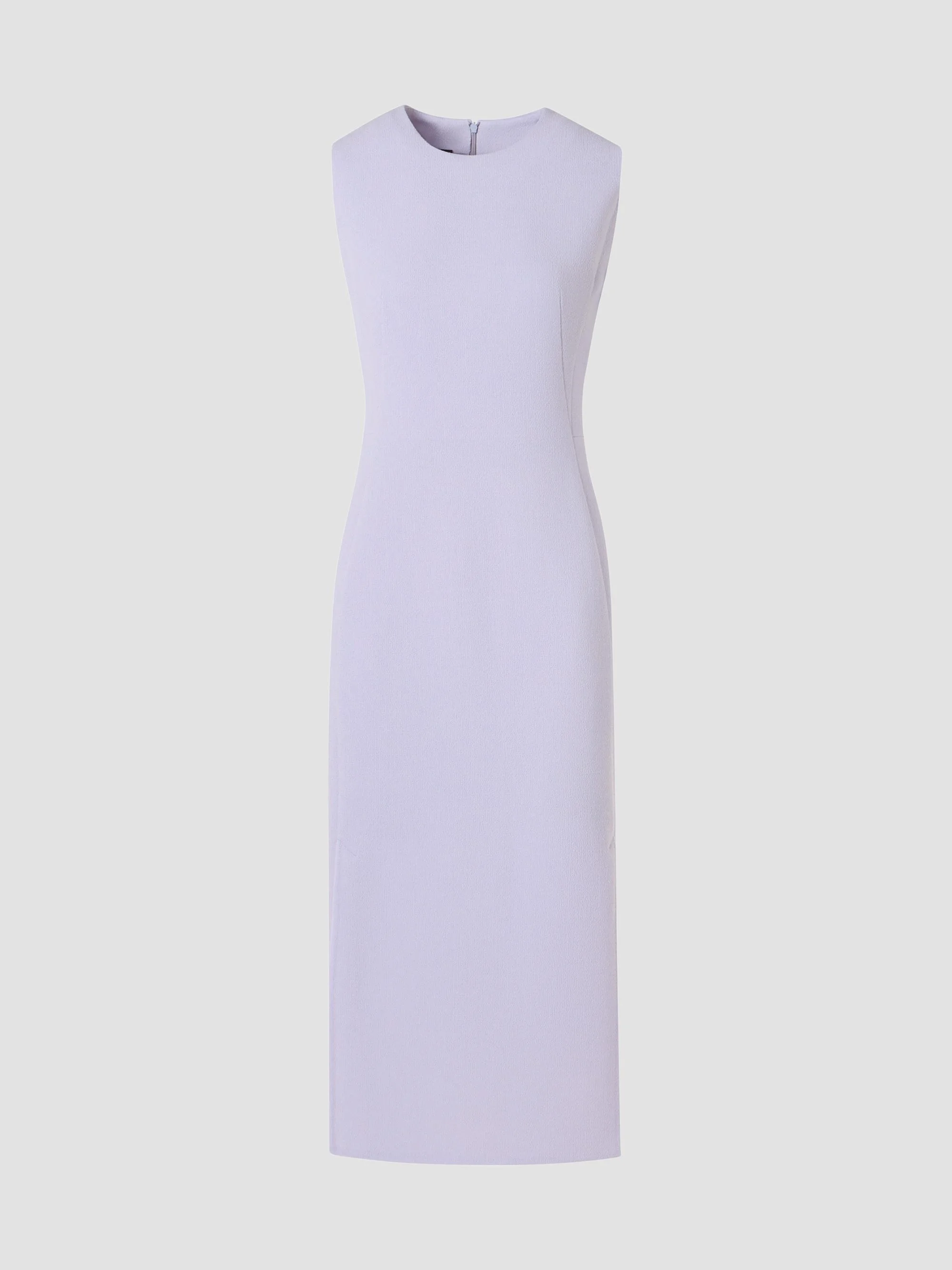 Women's Wool Crepe Sheath Midi Dress - Malva - 1