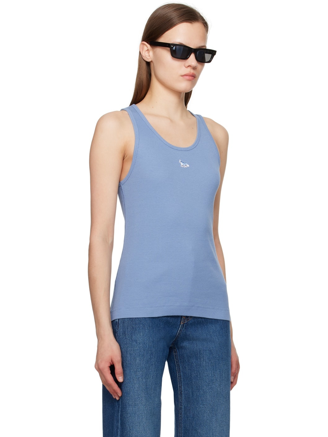 Blue Baby Fox Tank Top - 2
