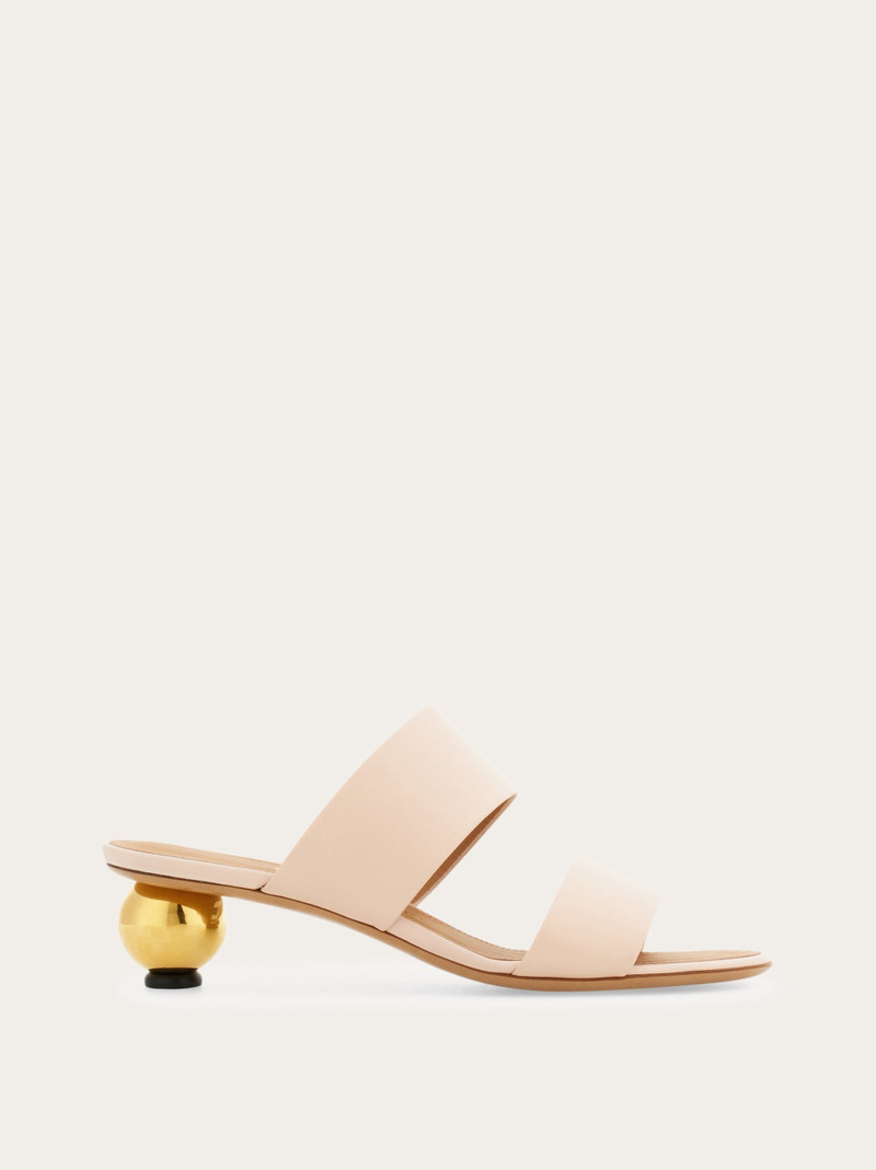 Sandal with bauble heel detail 1