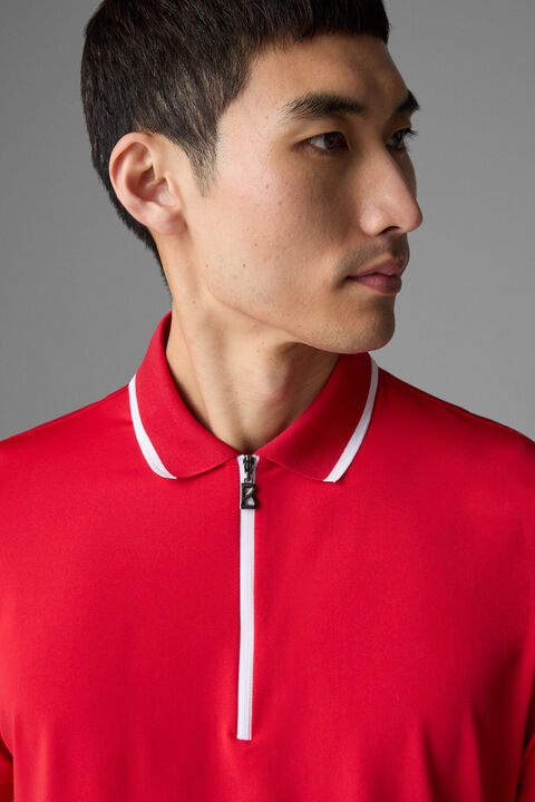 Cody Functional polo shirt in Red - 4