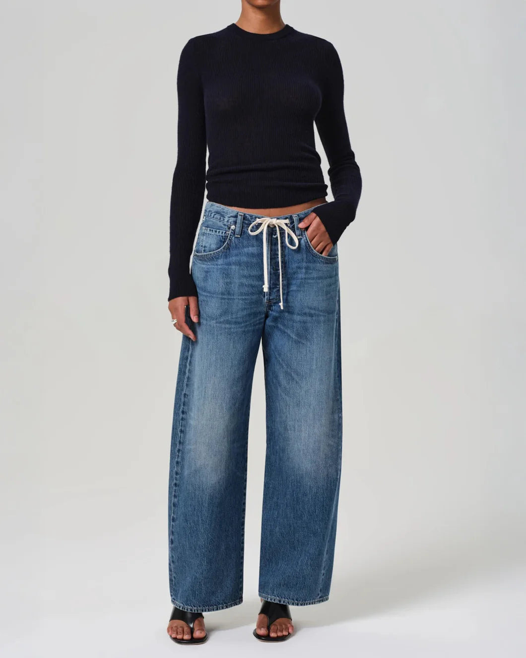 BRYNN DRAWSTRING TROUSER ATLANTIS - 2