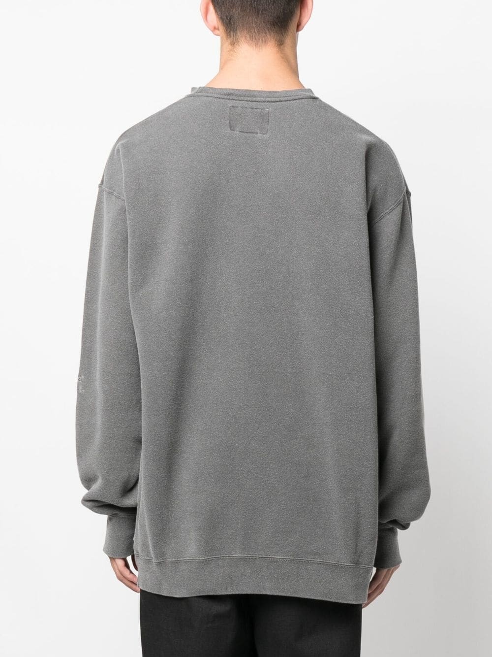 logo-embroidered cotton sweatshirt - 4
