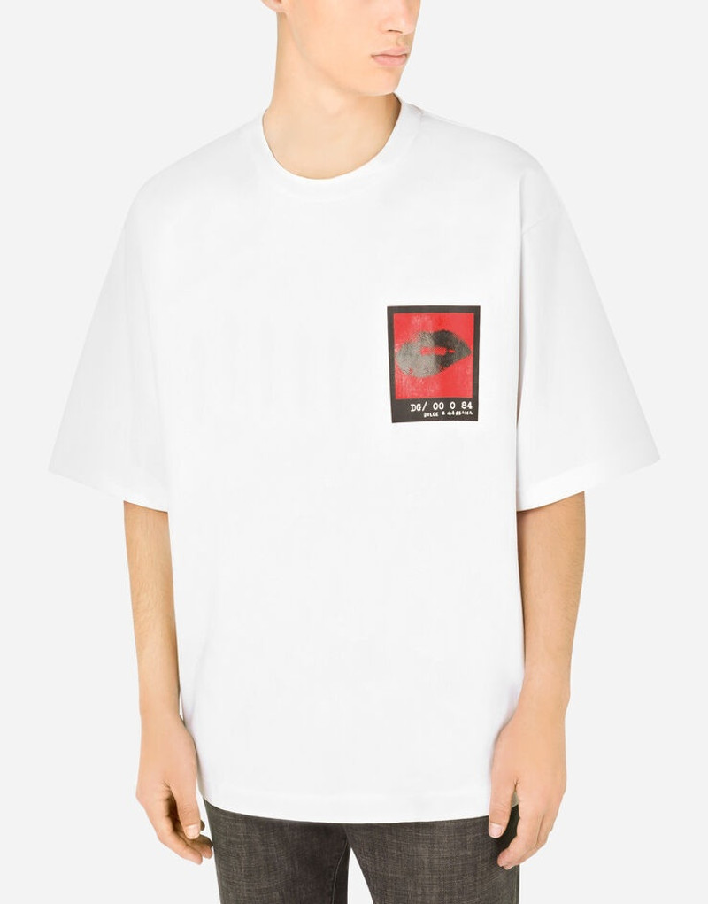 Stretch technical jersey T-shirt with print 4