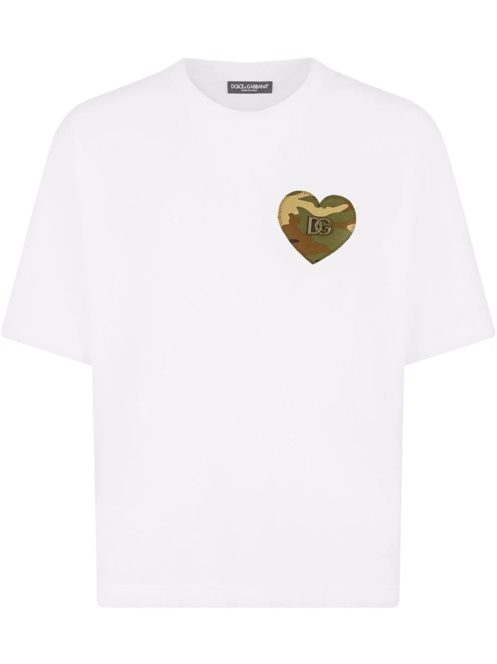 camouflage heart T-shirt - 1