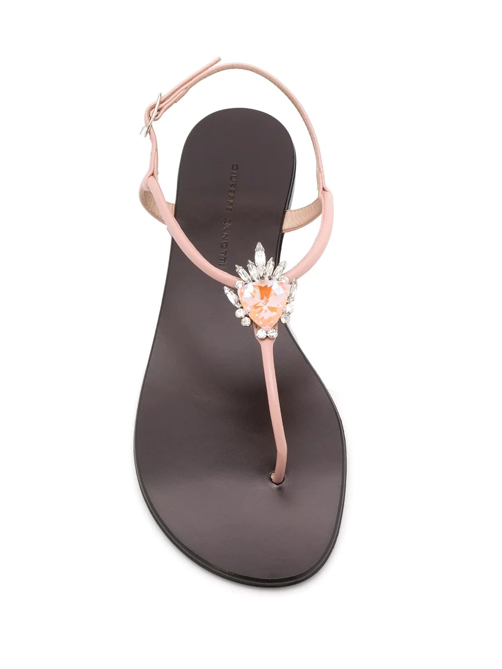 crystal detail thong sandals  - 4