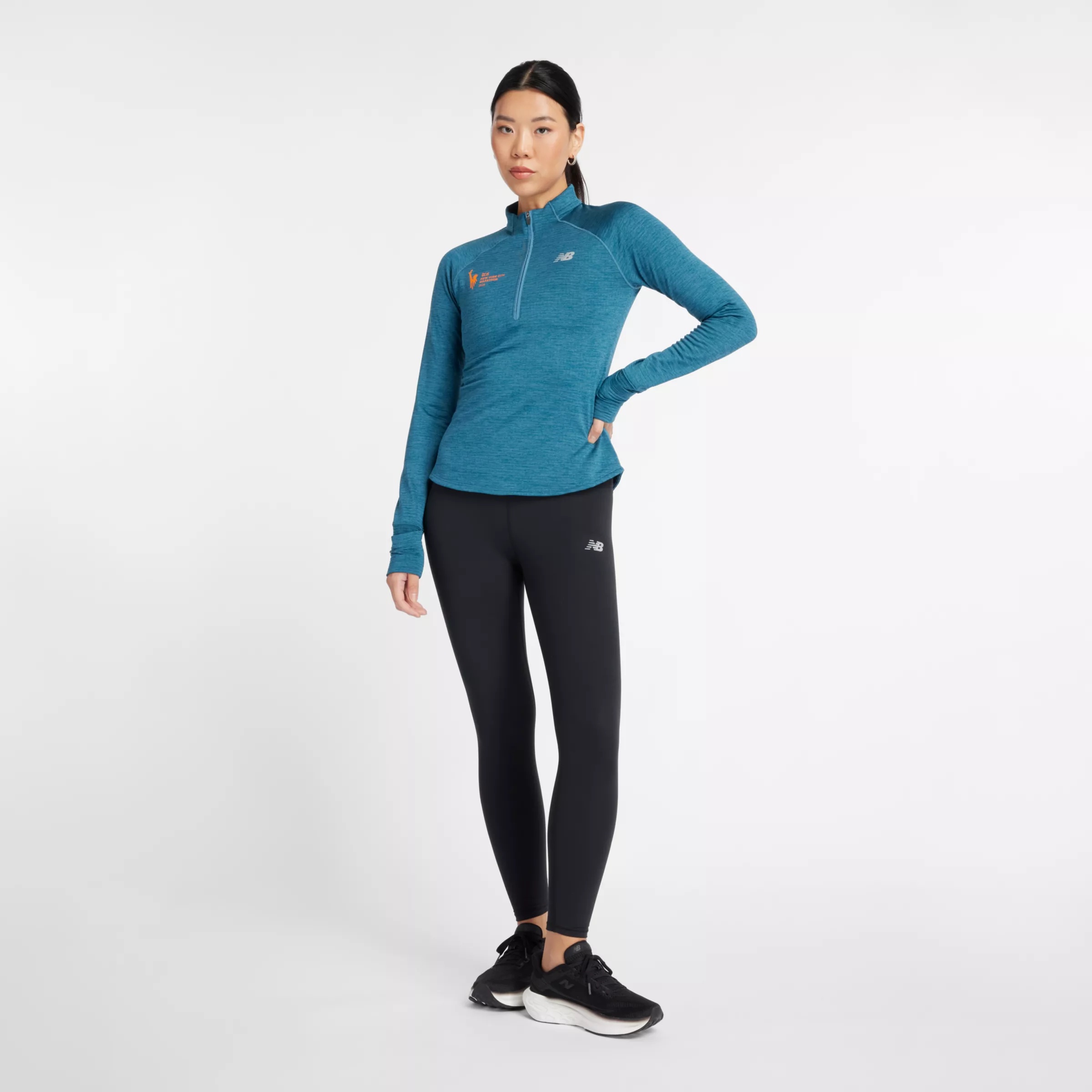 NYC Marathon Athletics Heat Grid Half Zip - 4
