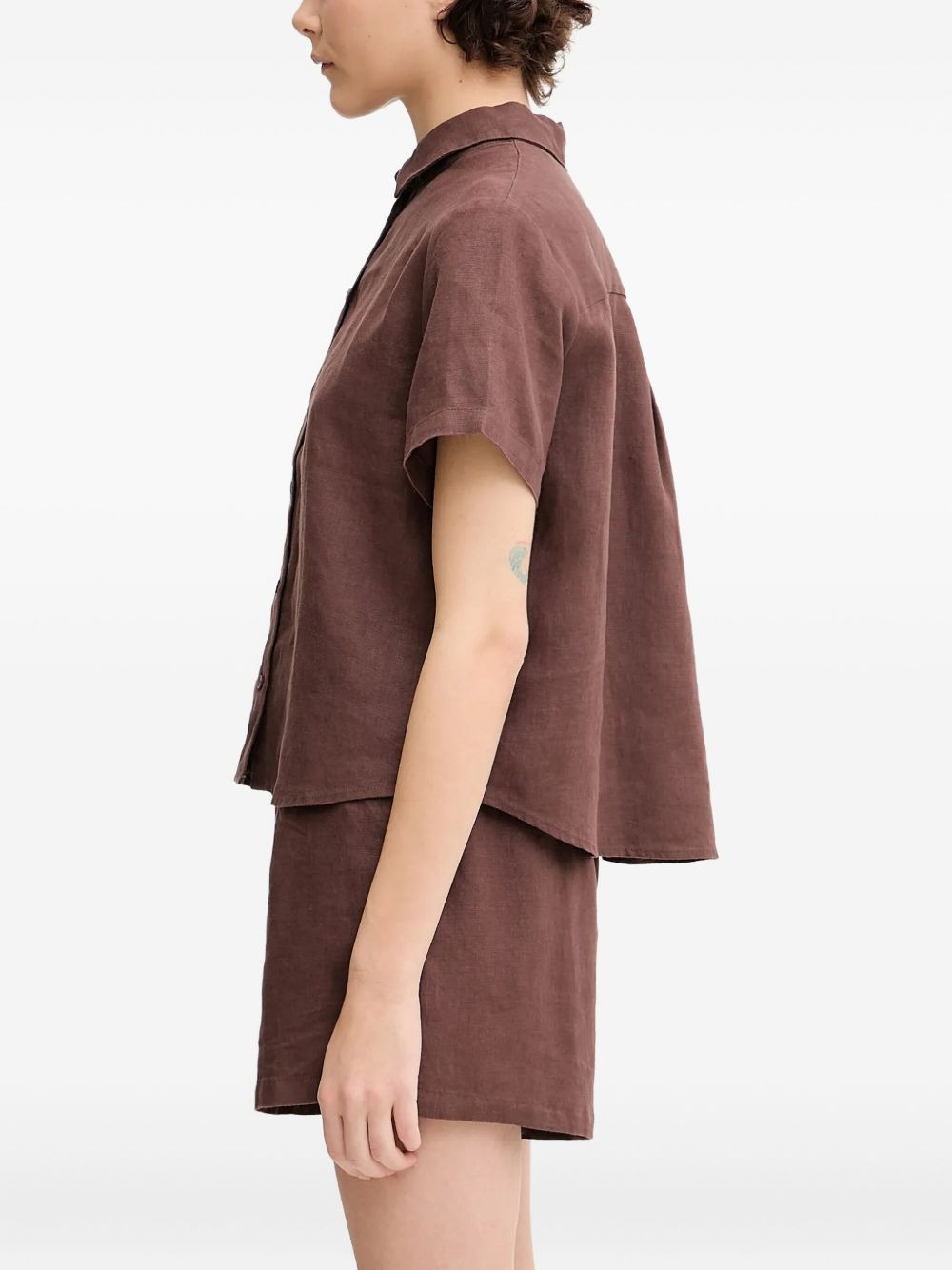 short-sleeve buttoned shirt - 3