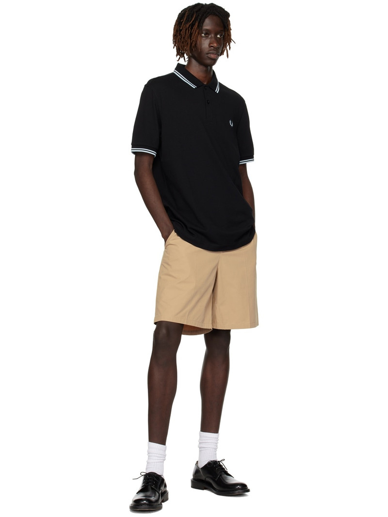 Fred Perry Black Twin Tipped Polo outlook