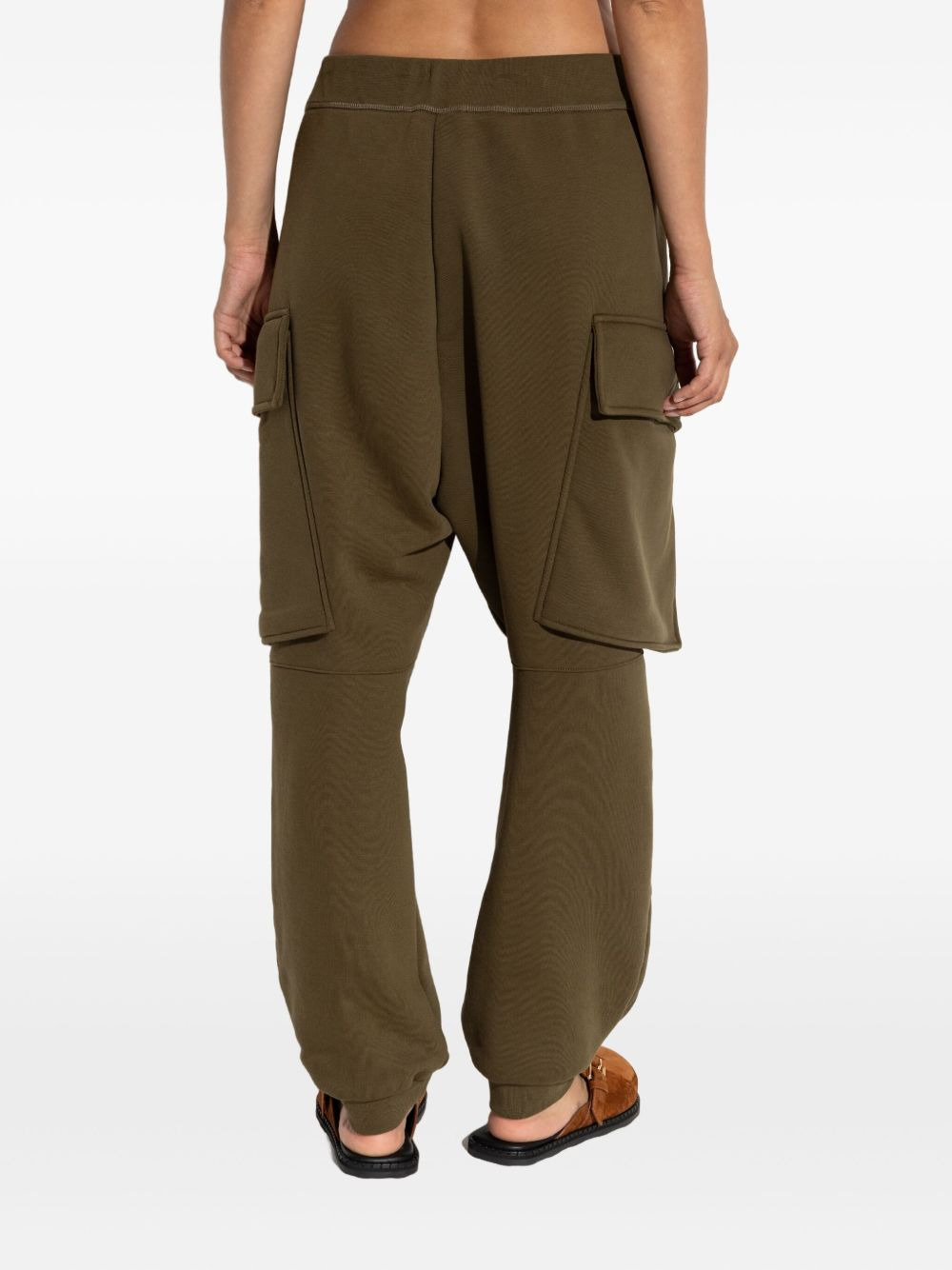 pleated-front cargo trousers - 4