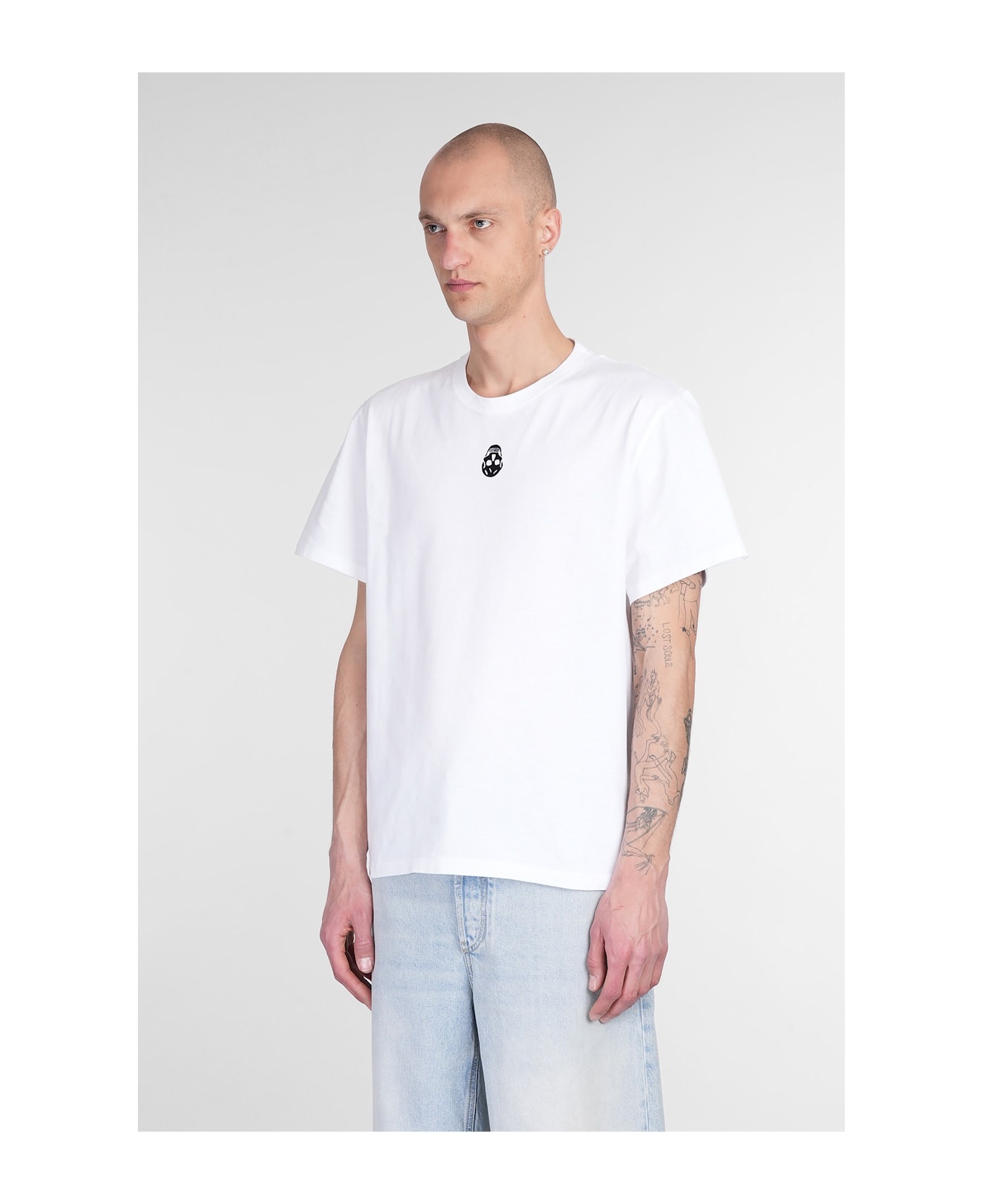T-shirt In White Cotton - 4