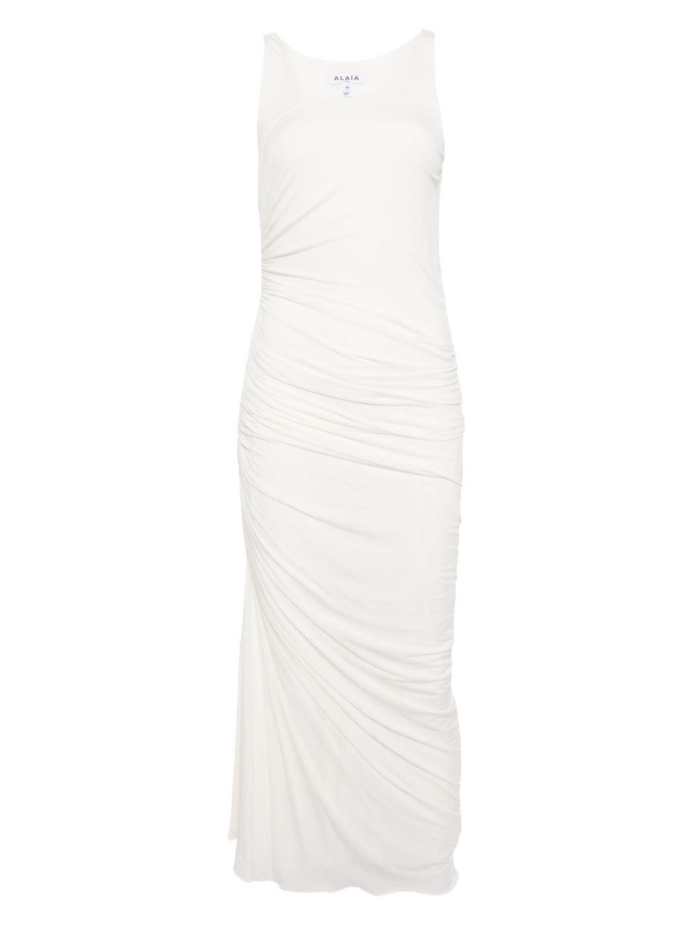 asymmetrical gathered dress - 1