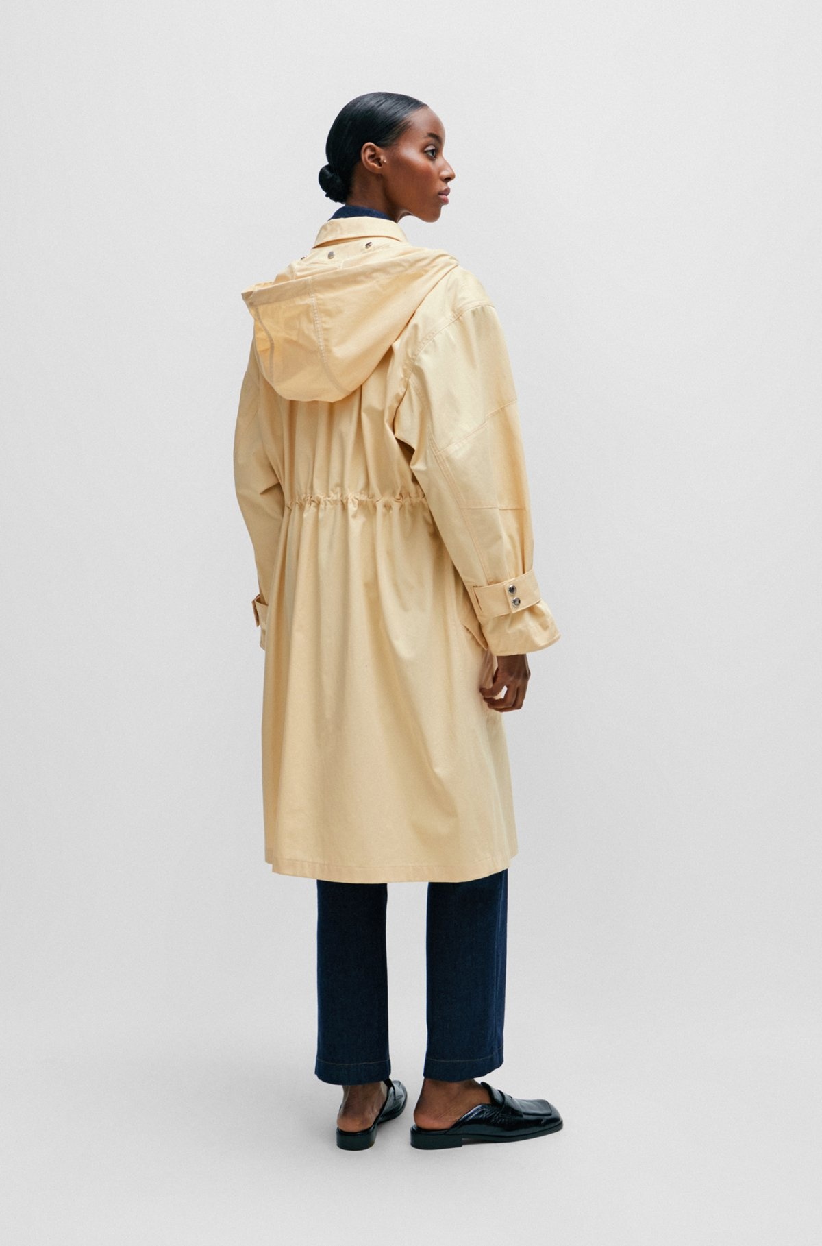 WATER-REPELLENT PARKA JACKET IN COTTON TWILL - 4