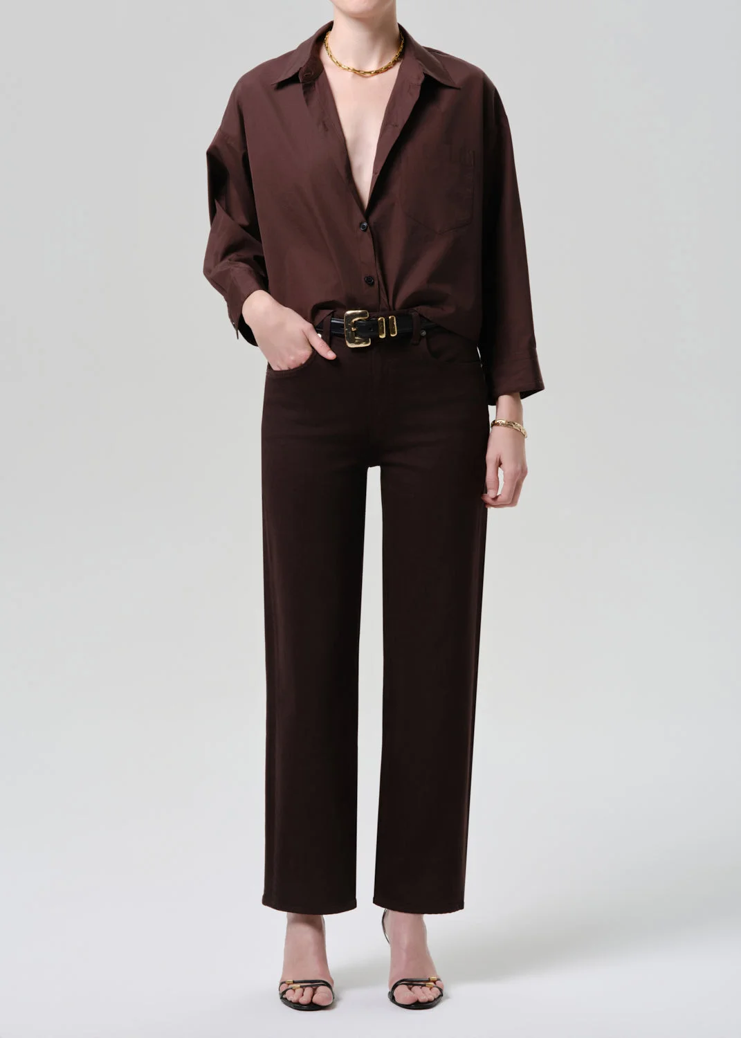 Petit Ami Shirt In Brun - 1