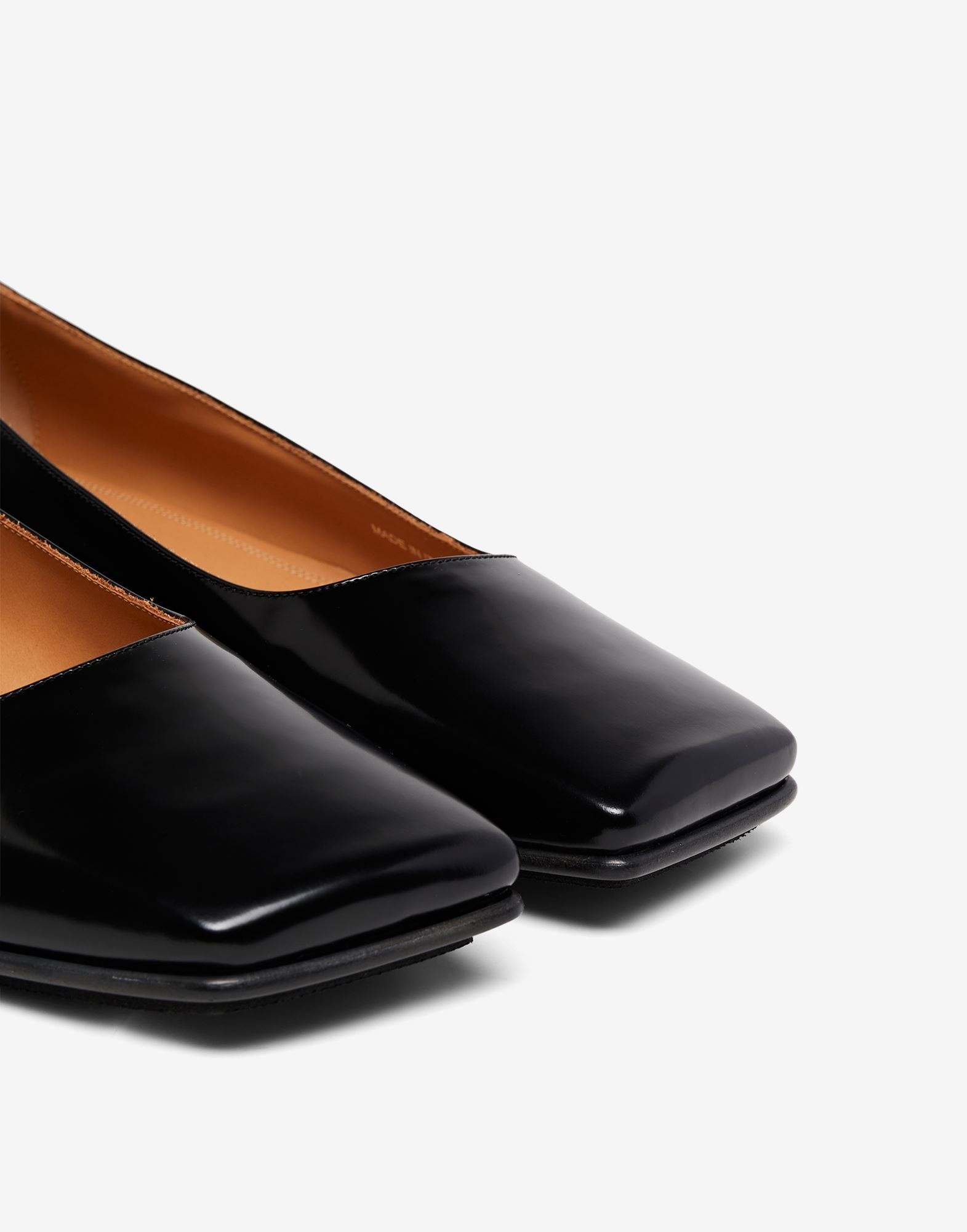 Square-toe ballerina flats - 5