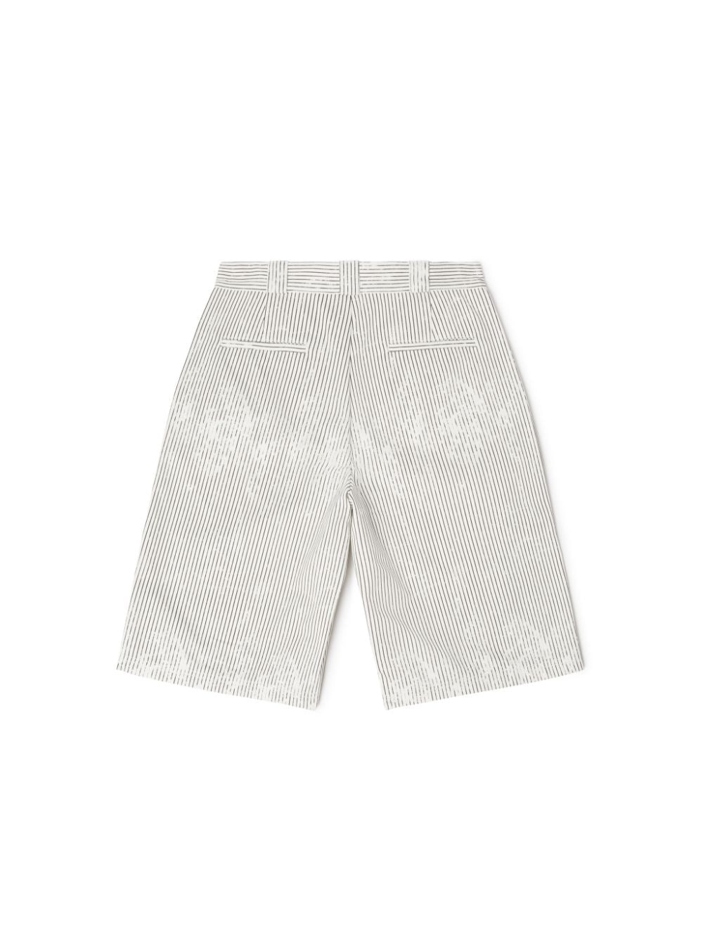 Stripes Canvas Shorts - 6