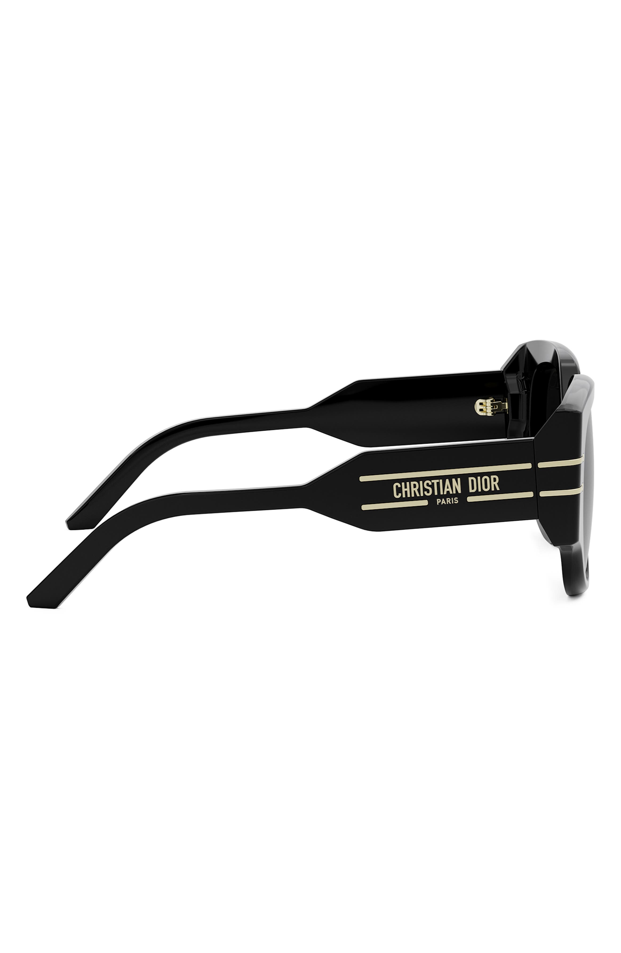 'DiorSignature R2I 53mm Butterfly Sunglasses in Shiny Black /Gradient Smoke at Nordstrom - 5