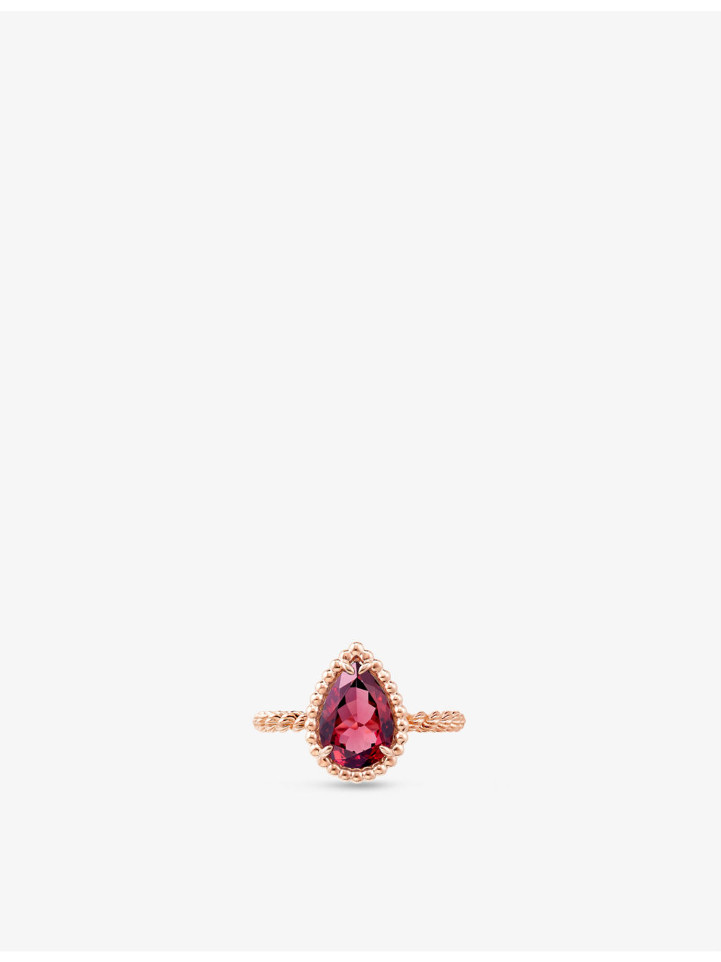 Serpent Bohème 18ct pink-gold and rhodolite garnet ring - 3