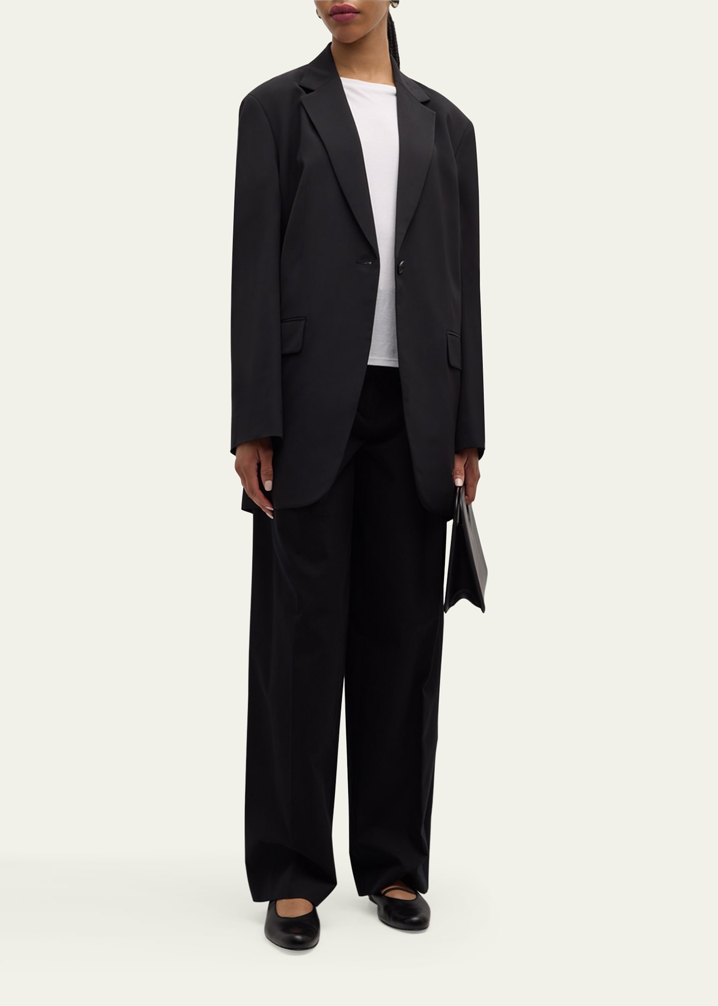 Obine Oversized Single-Breasted Jacket - 2