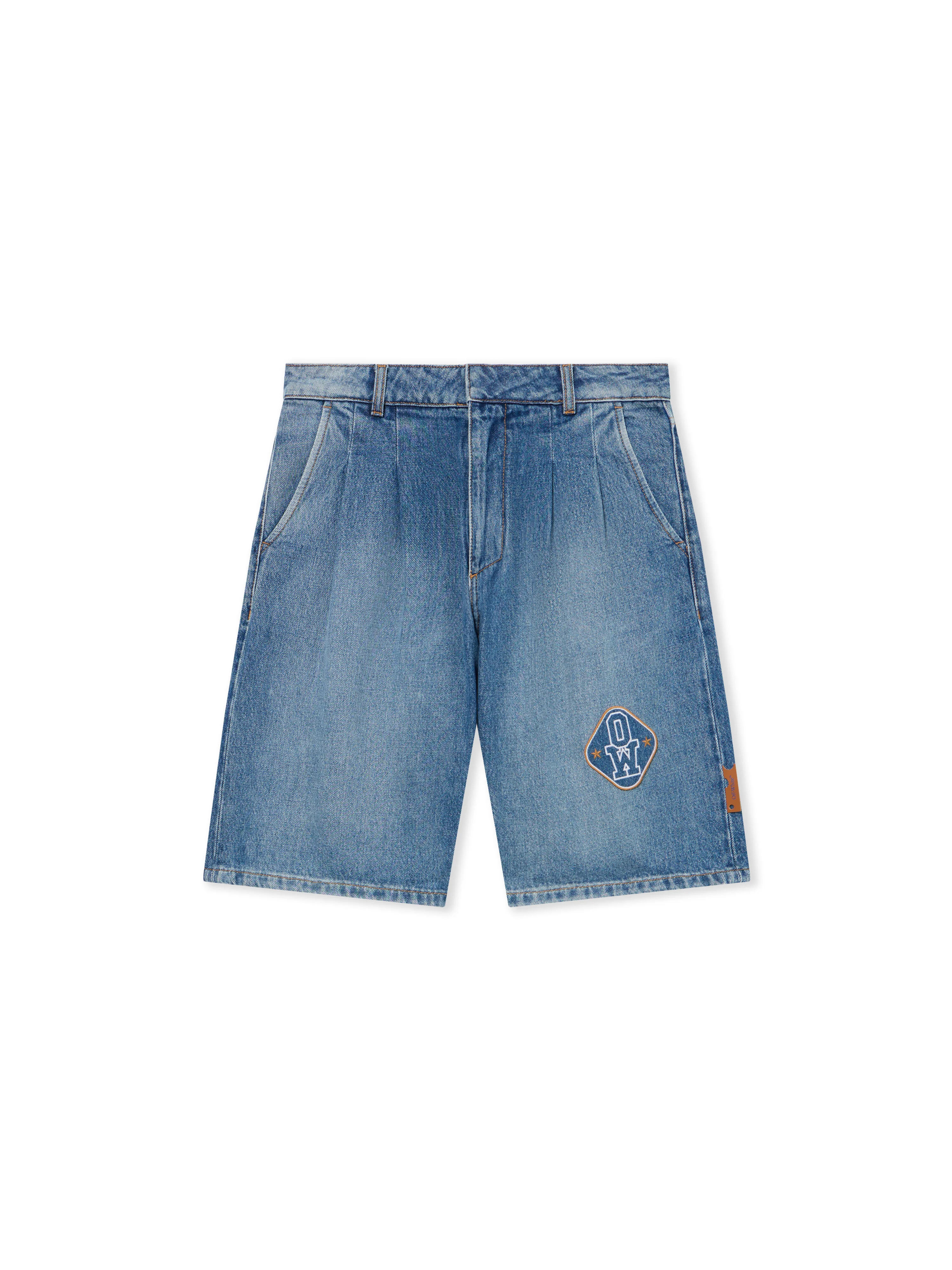 Royal Patch Denim Bermuda Shorts - 1