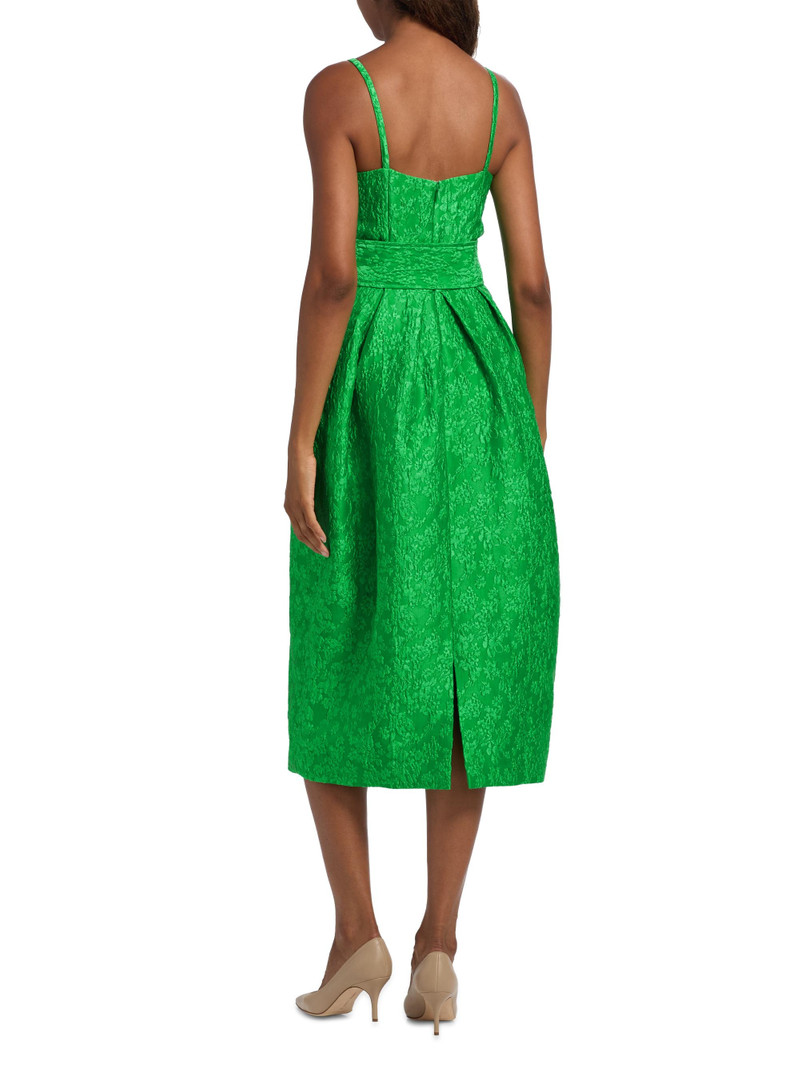 Women's Artichoke Belted Cocktail Dress - Emerald 5