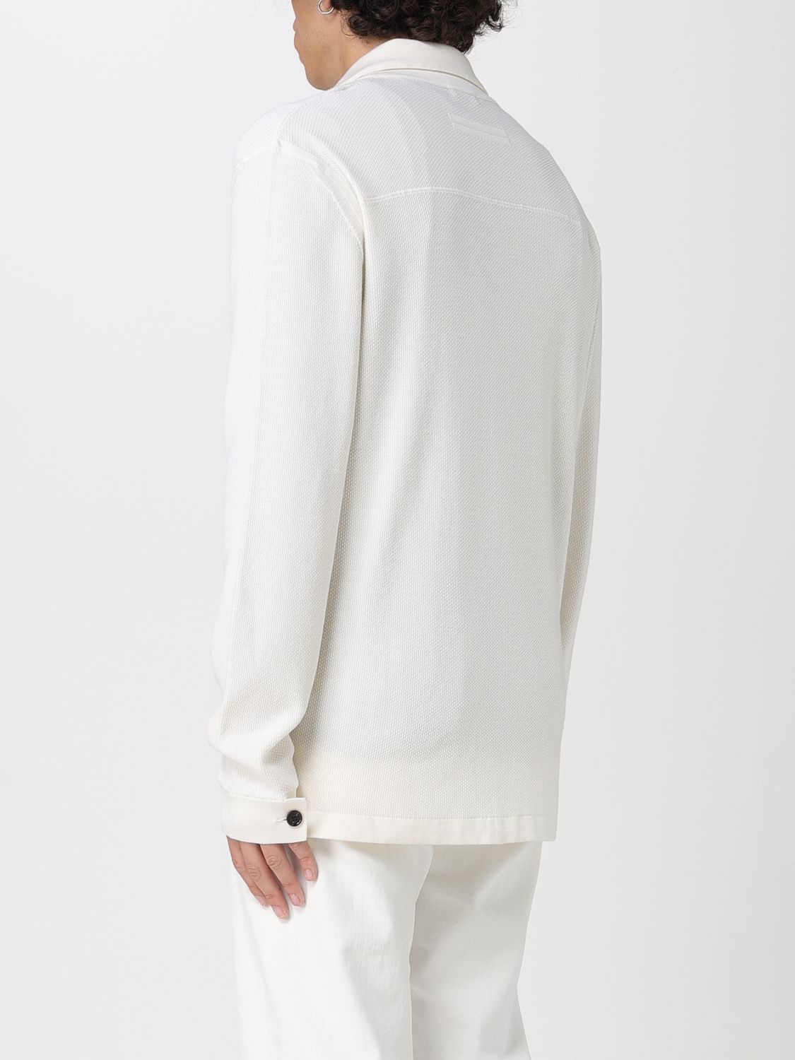 Zegna Cardigan Men Yellow Cream - 3