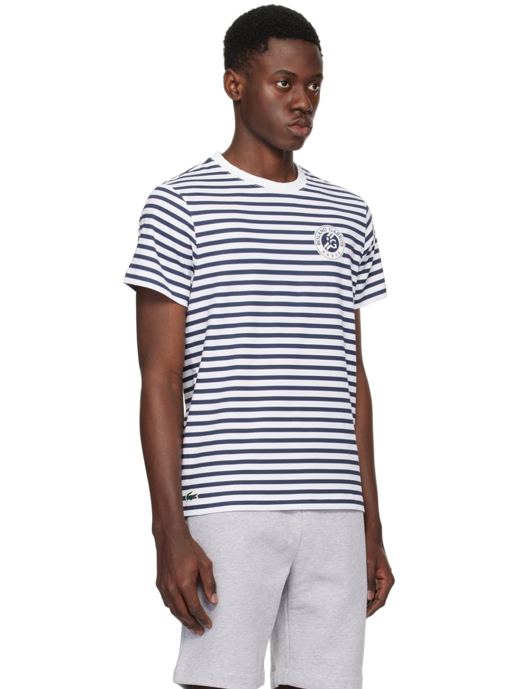 White & Navy Roland Garros Edition T-Shirt - 2
